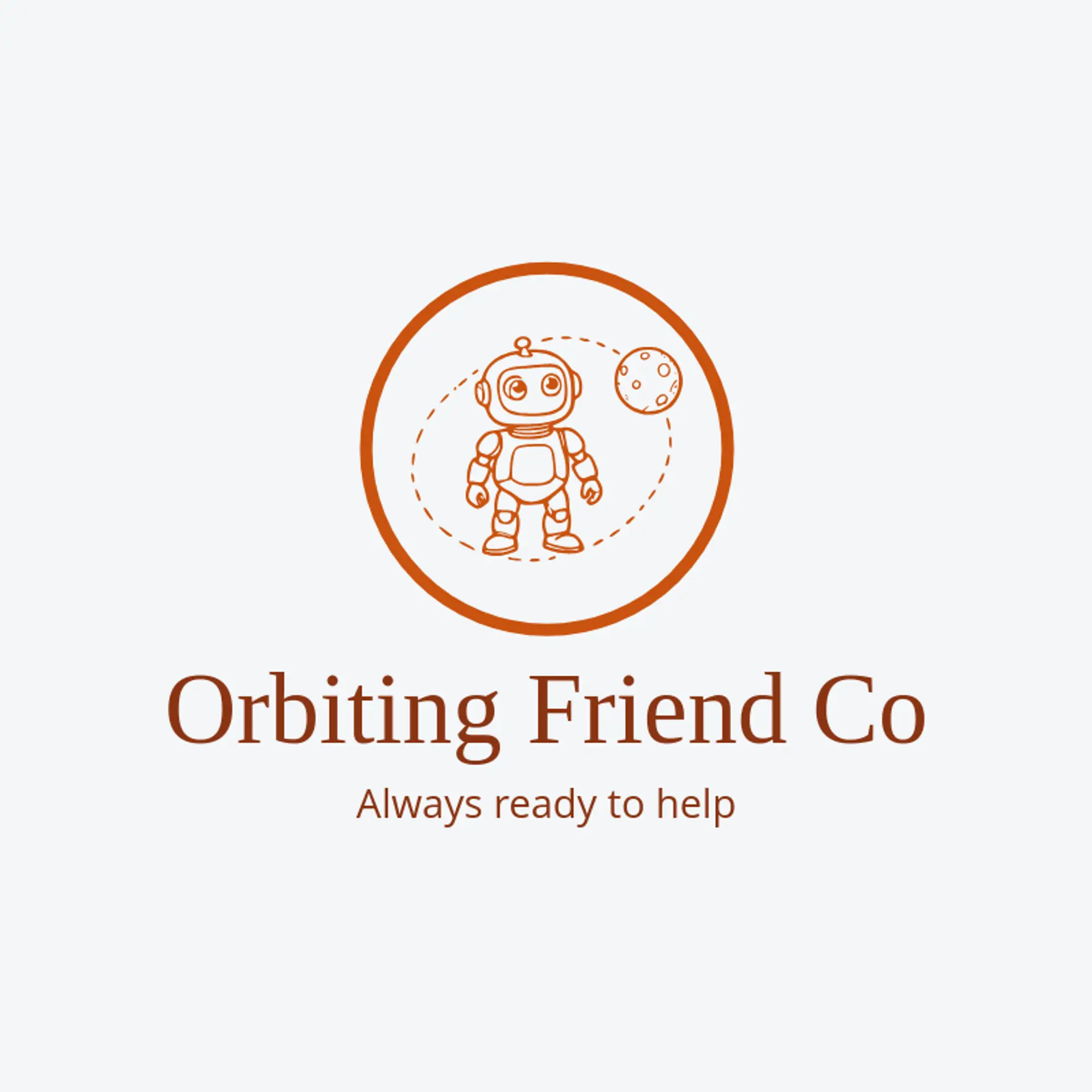 Orbiting Friend Co logo for droid