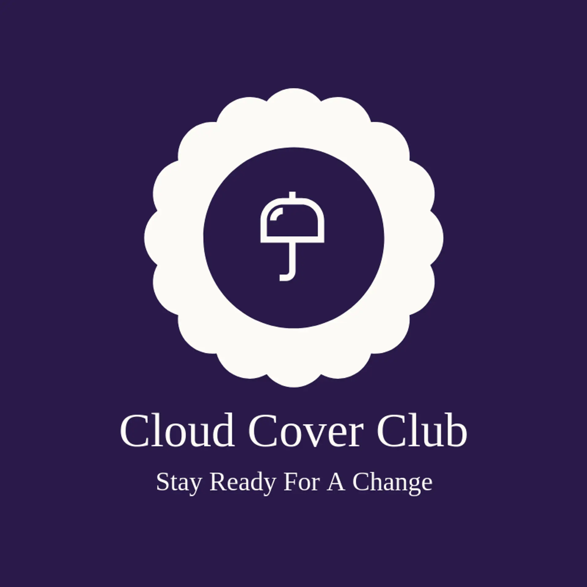 Cloud Cover Club logo for umbrella