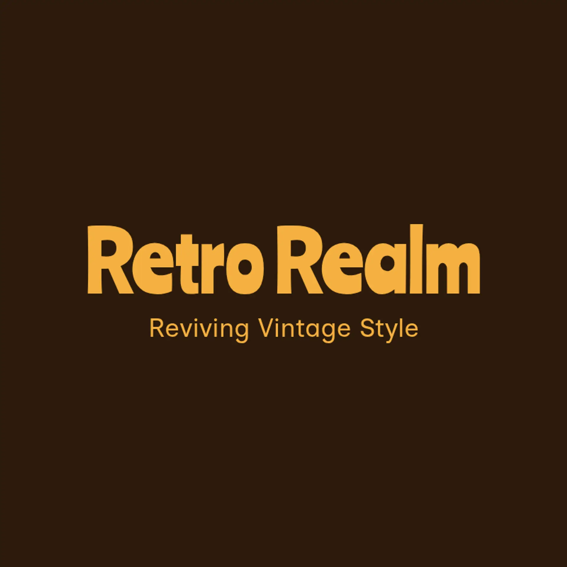 Retro Realm logo for classic fashion