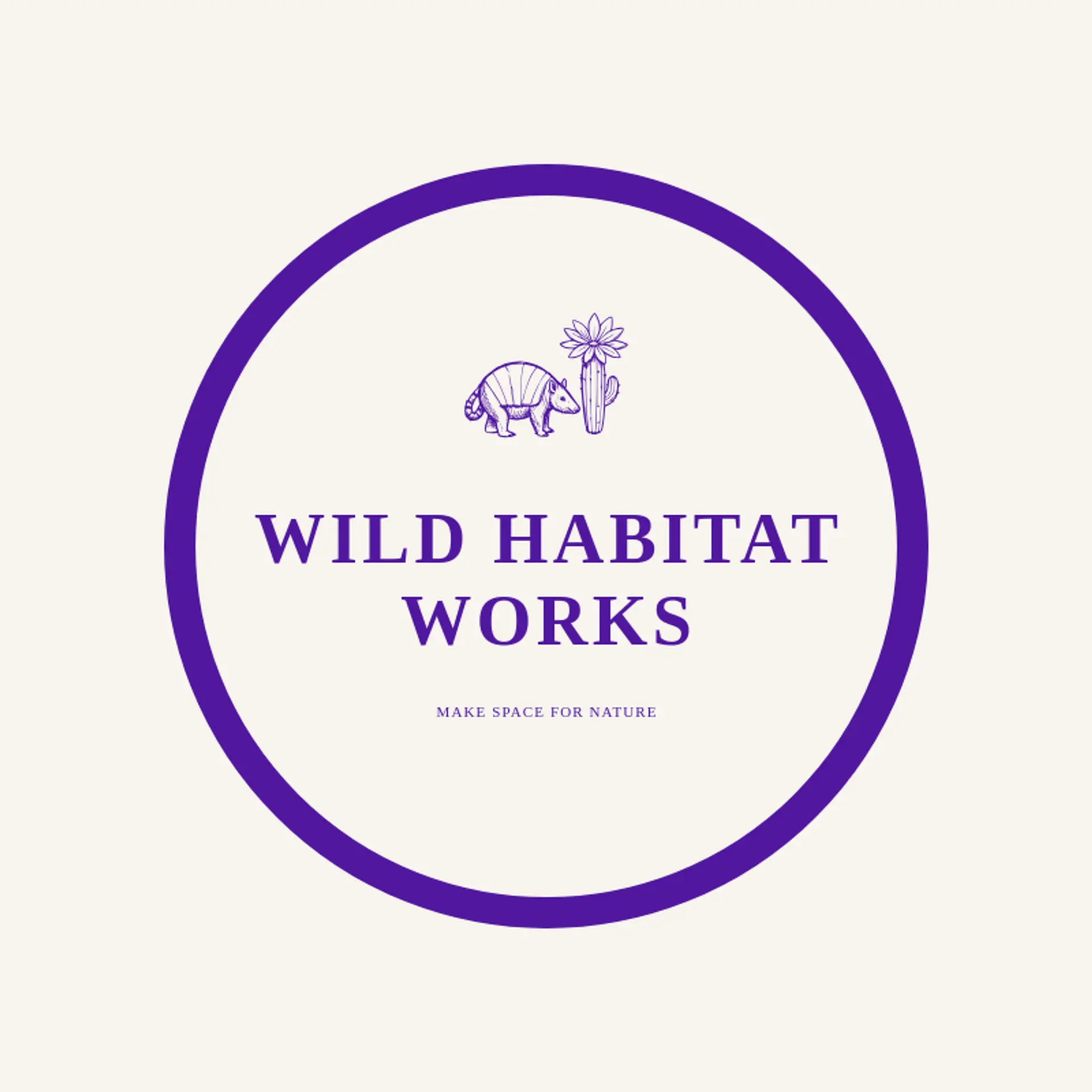 Wild Habitat Works logo for wildlife