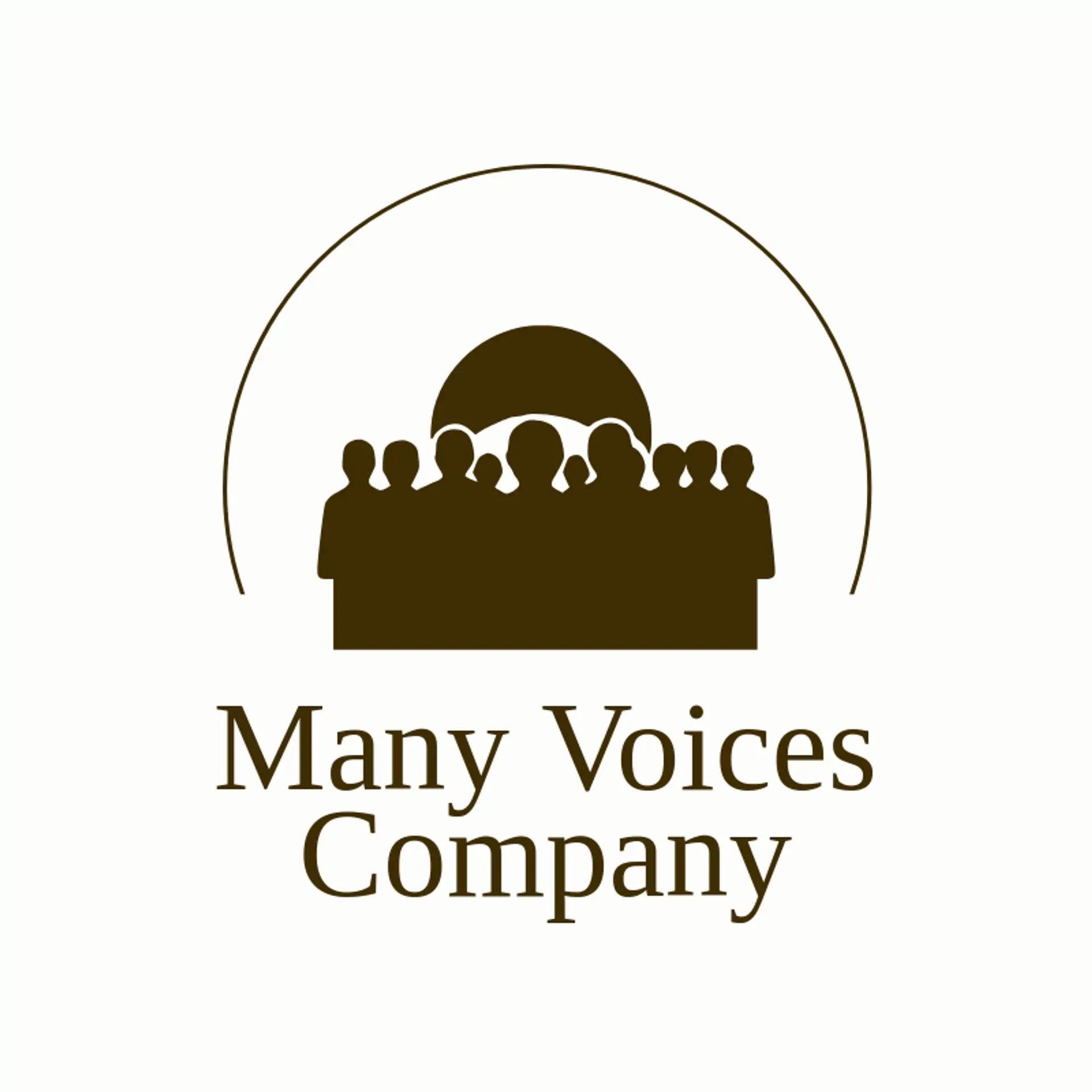 Many Voices Company logo for diversity