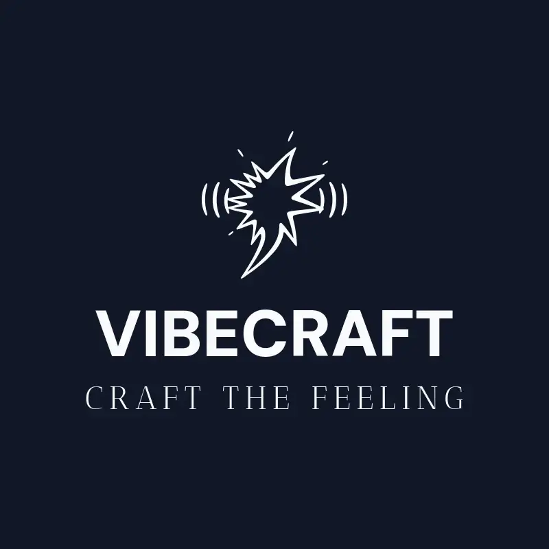 The record label name VibeCraft as a branded logo with a single color icon