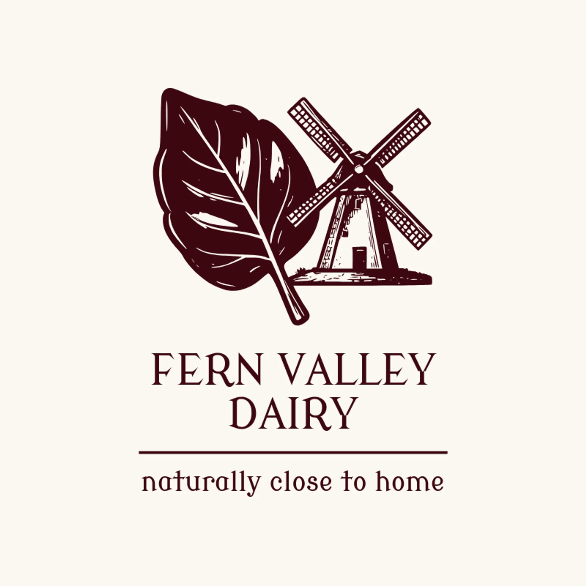 Fern Valley Dairy logo for dairy