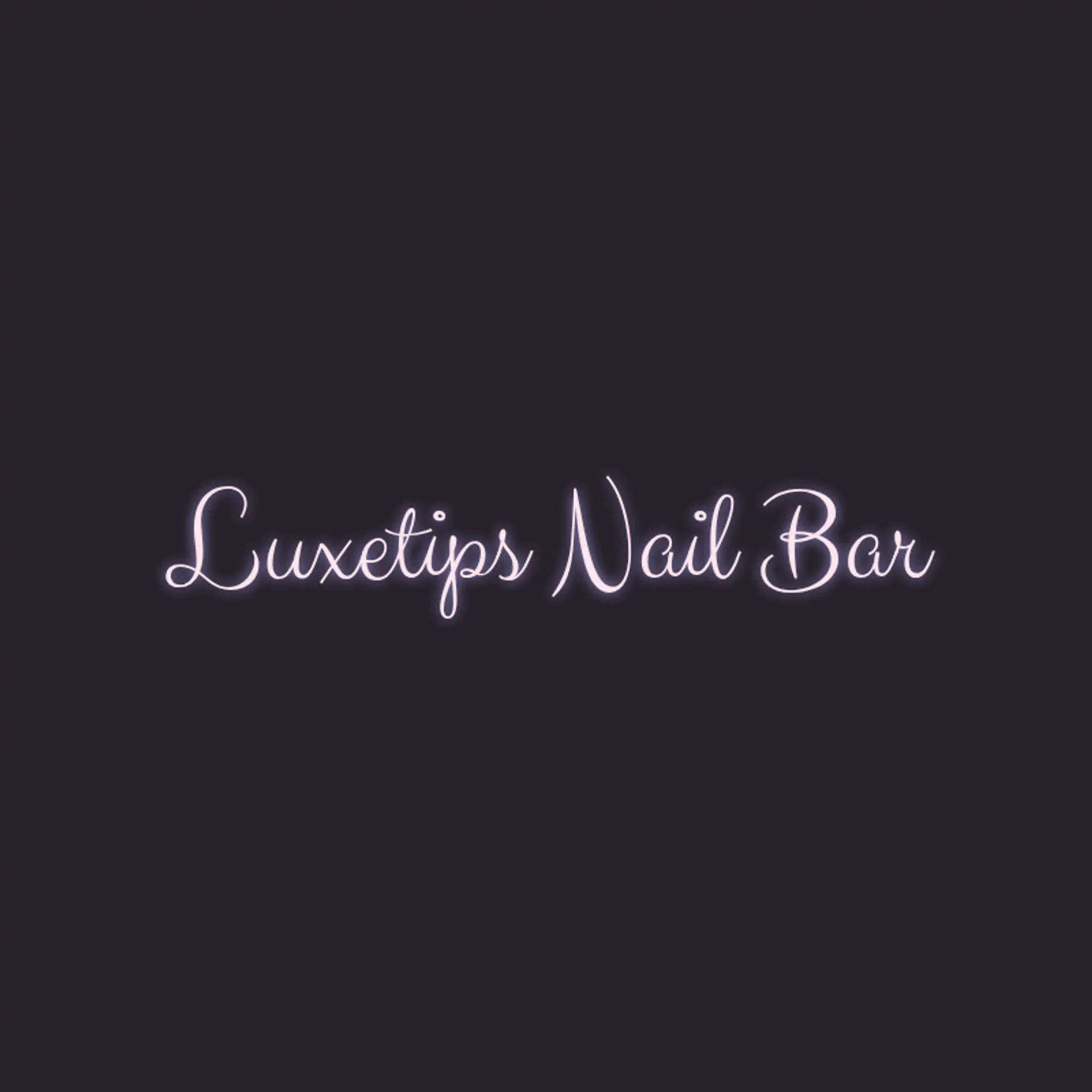 LuxeTips Nail Bar logo for nail salon