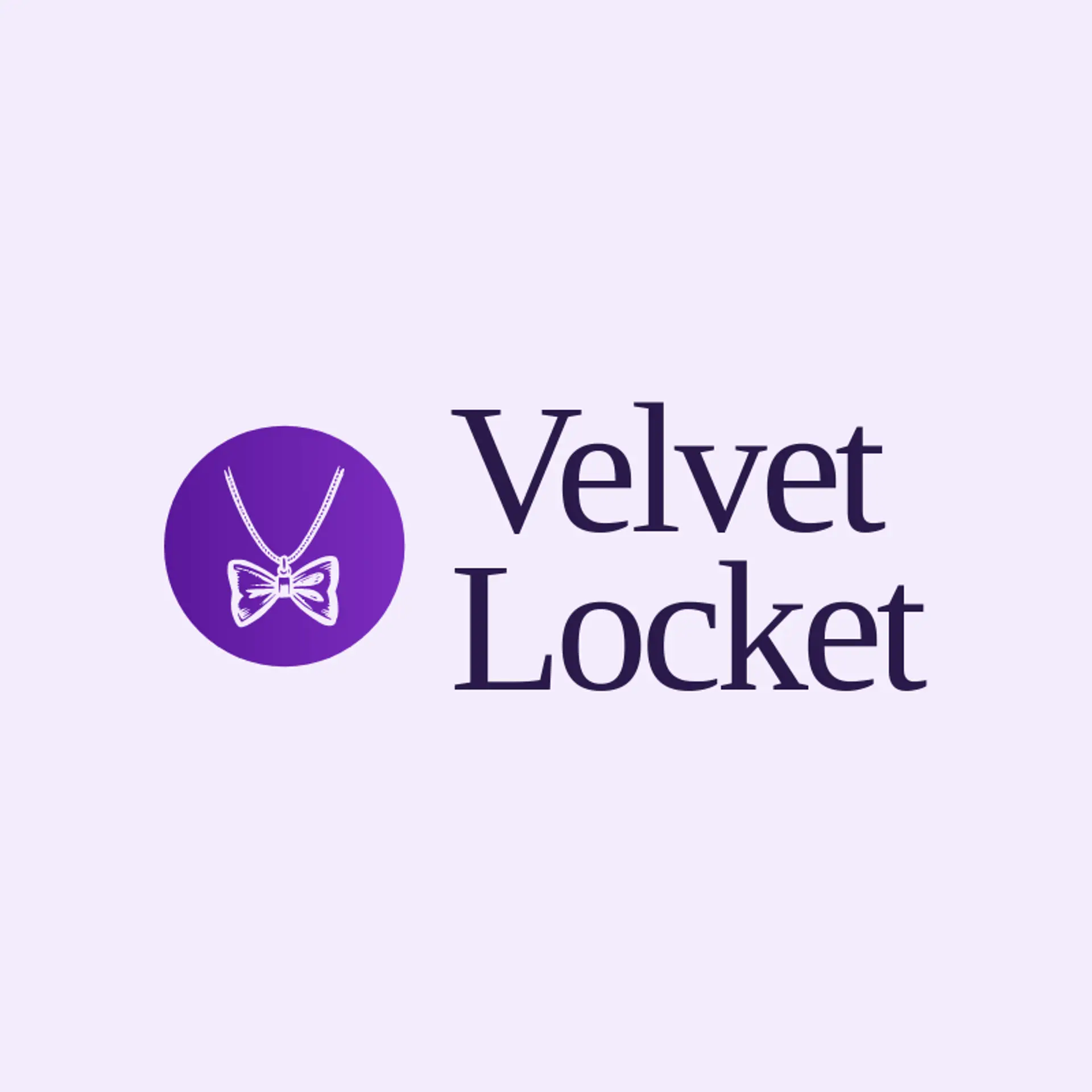Velvet Locket logo for necklace