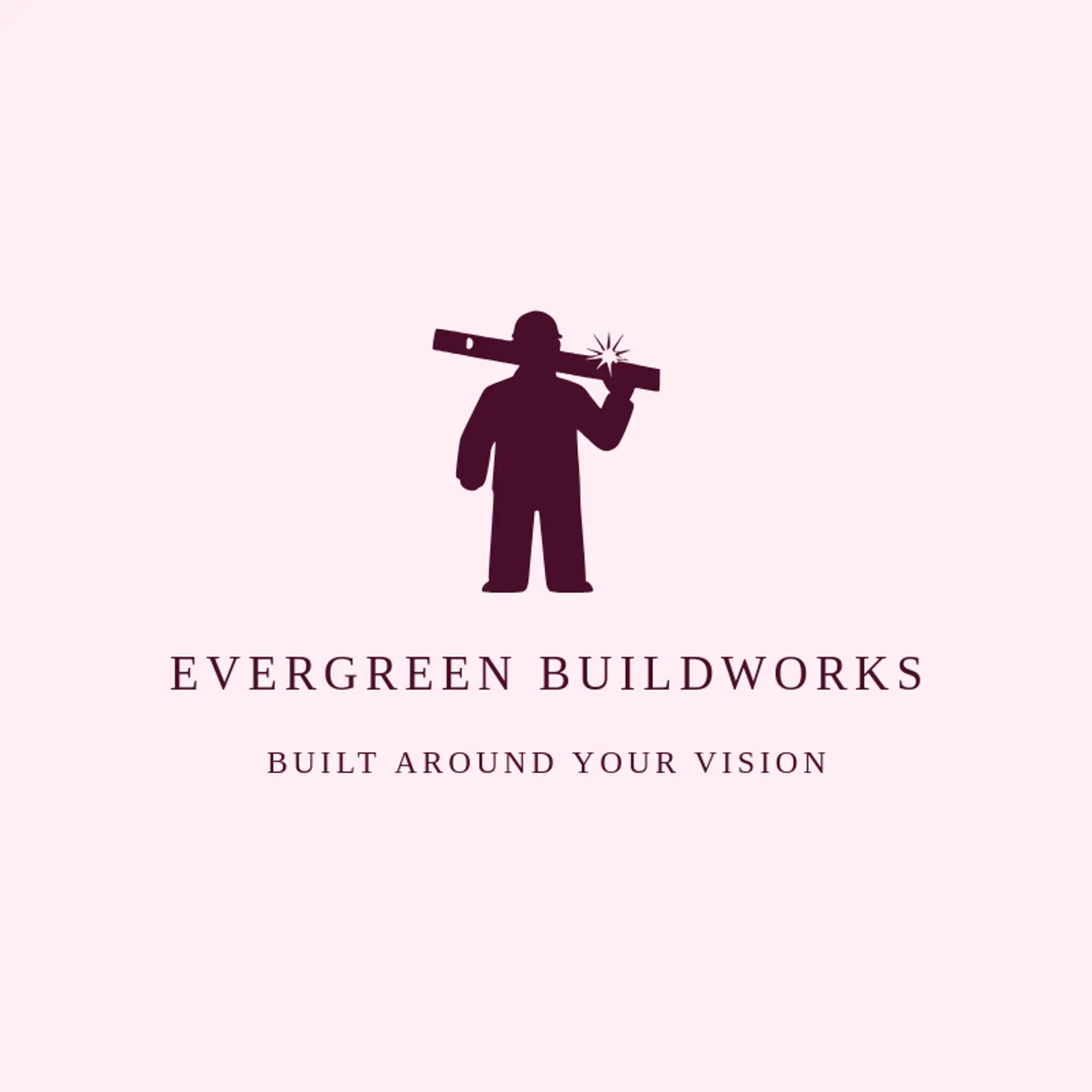 Evergreen Buildworks logo for general contractor