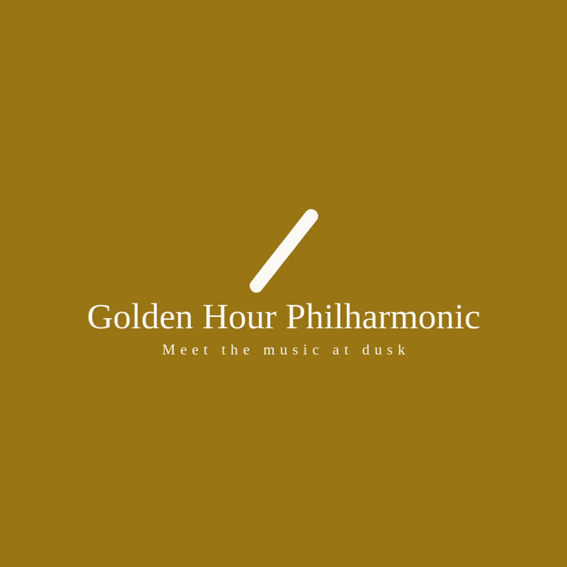 Golden Hour Philharmonic logo for symphony