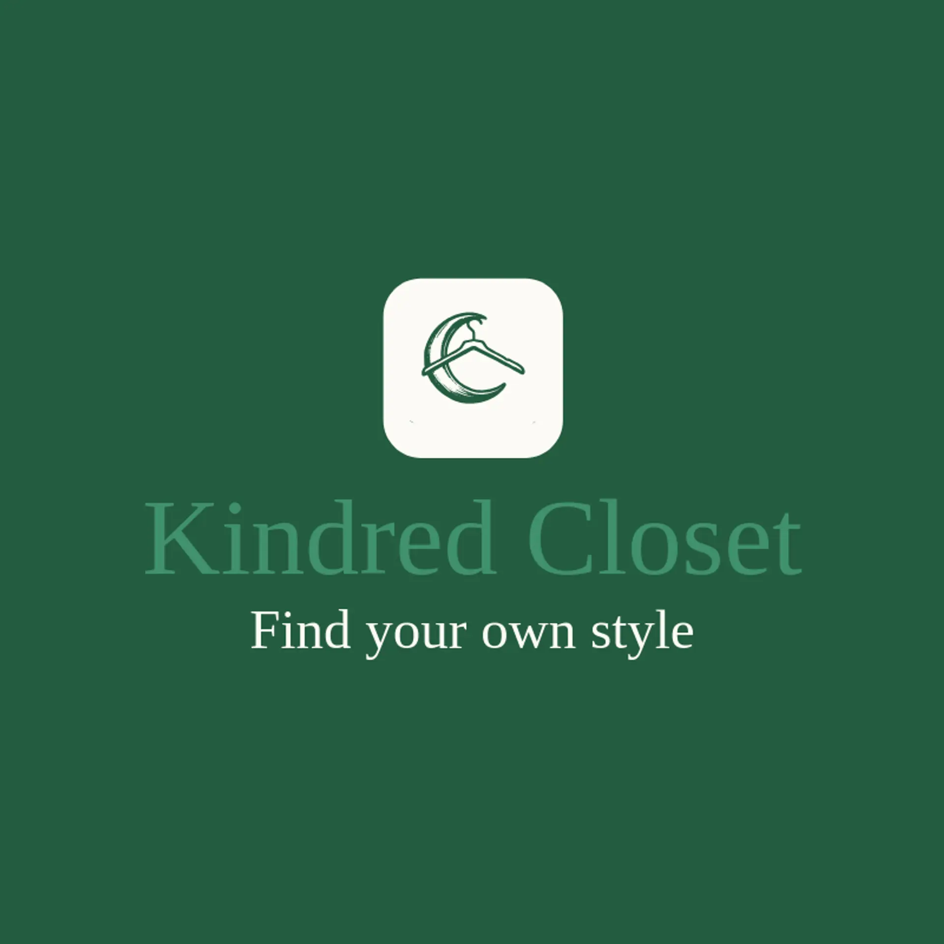 Kindred Closet logo for clothing store
