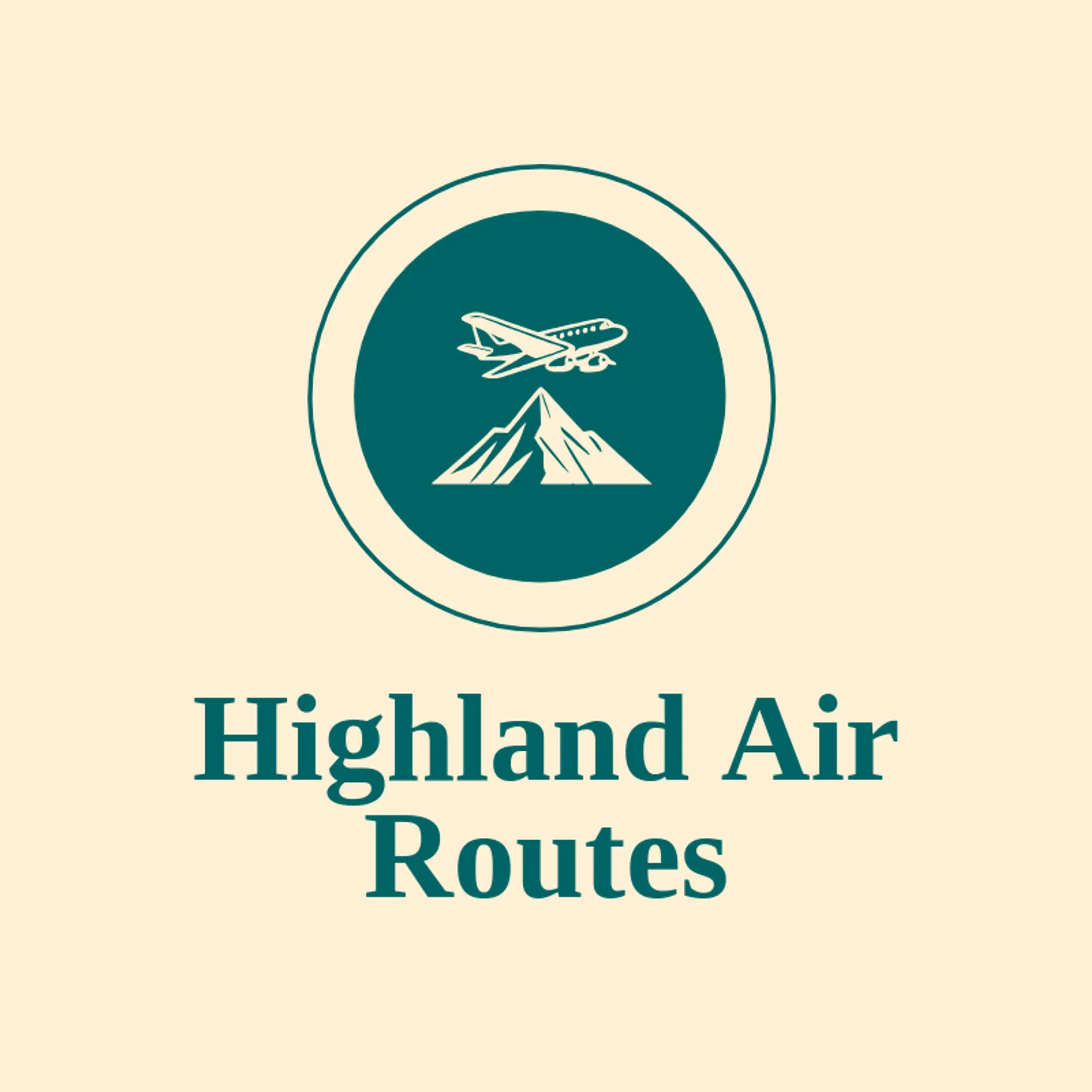 Highland Air Routes logo for flight