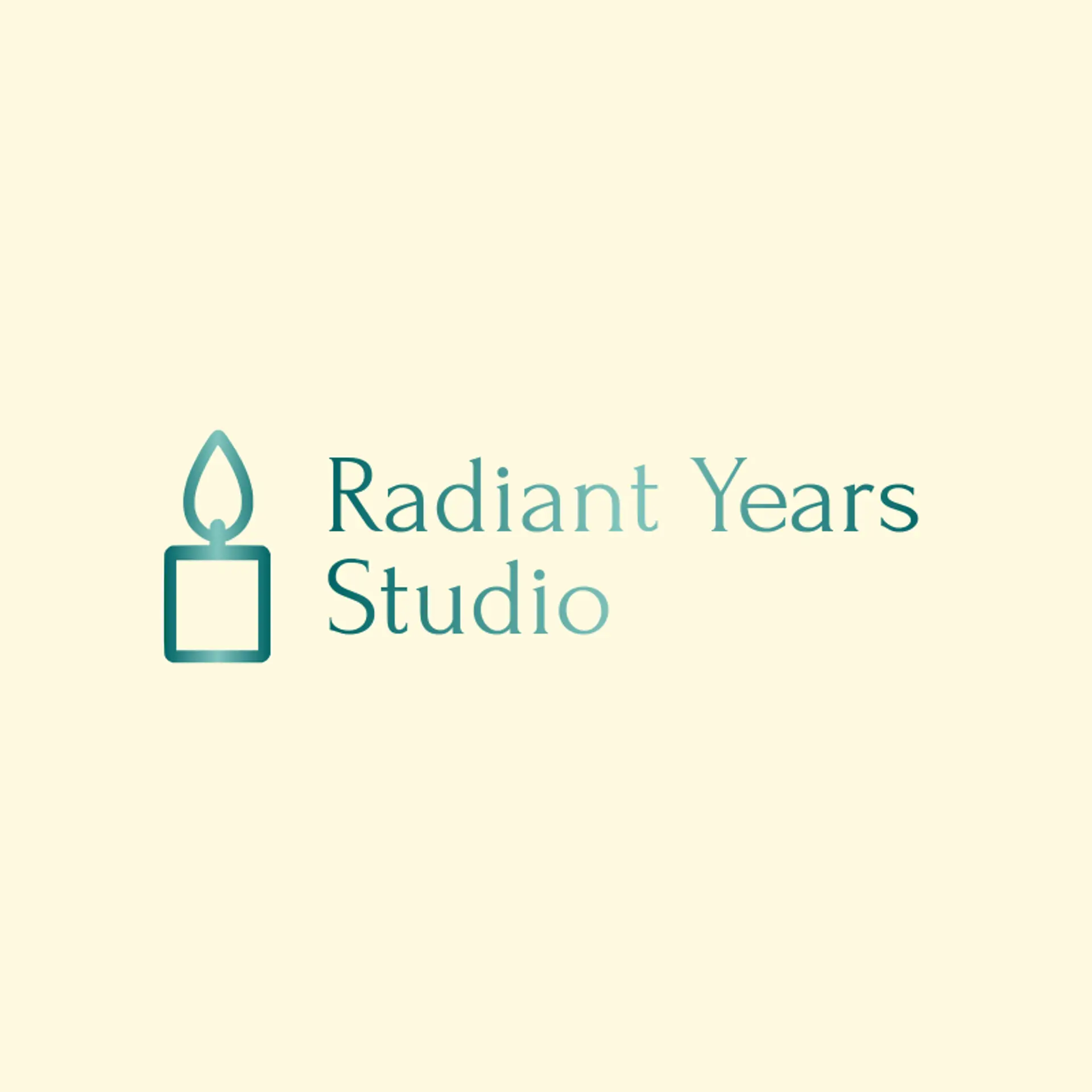 Radiant Years Studio logo for anniversary