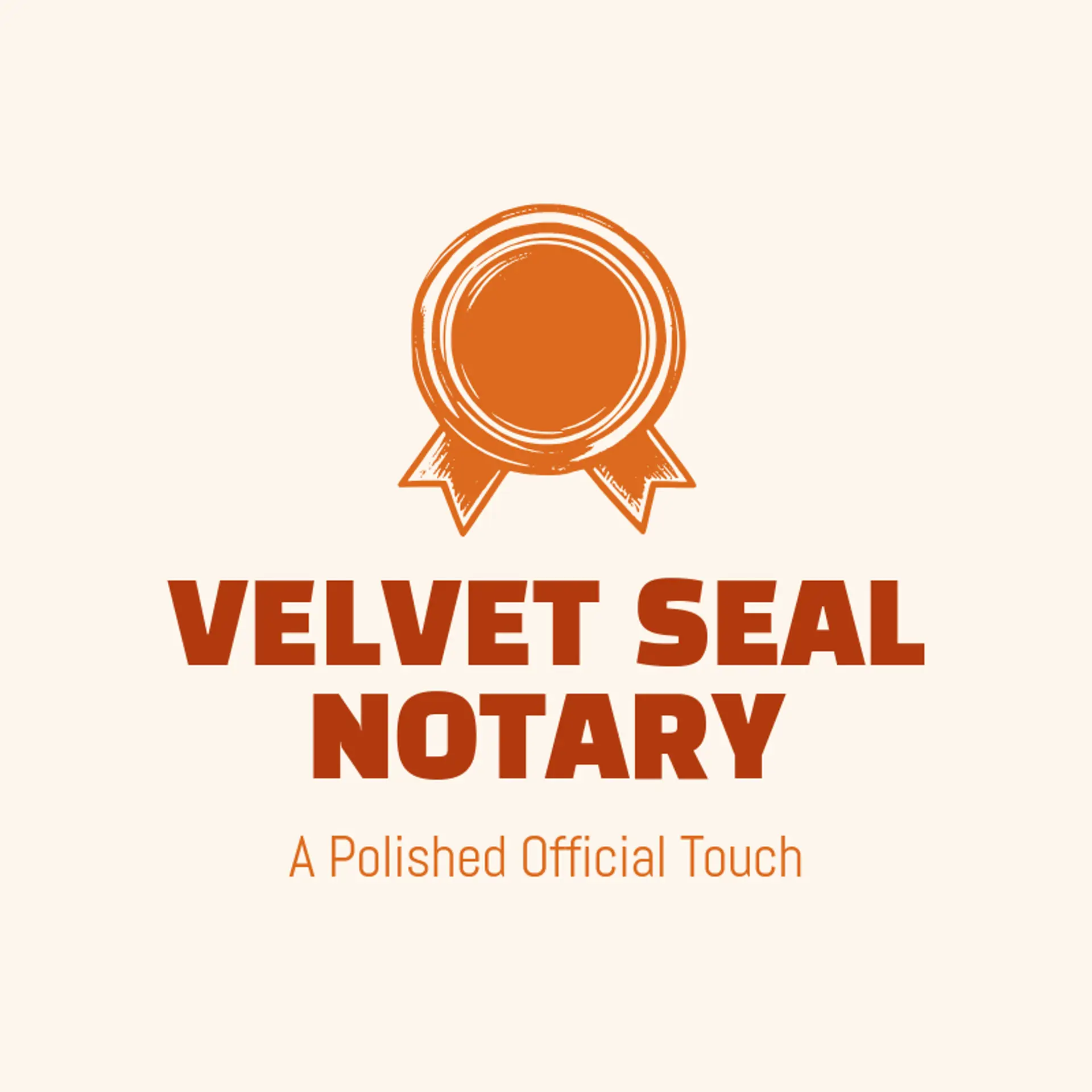 Velvet Seal Notary logo for notary