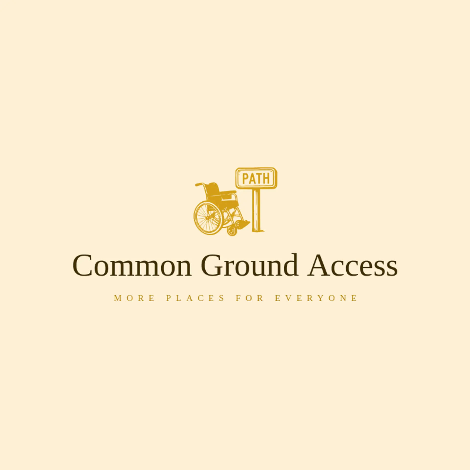 Common Ground Access logo for wheelchair