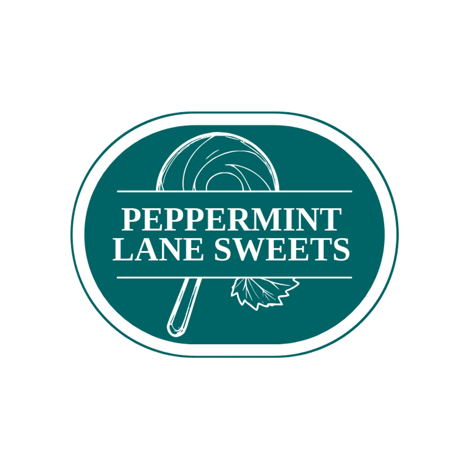 Peppermint Lane Sweets logo for lollipop