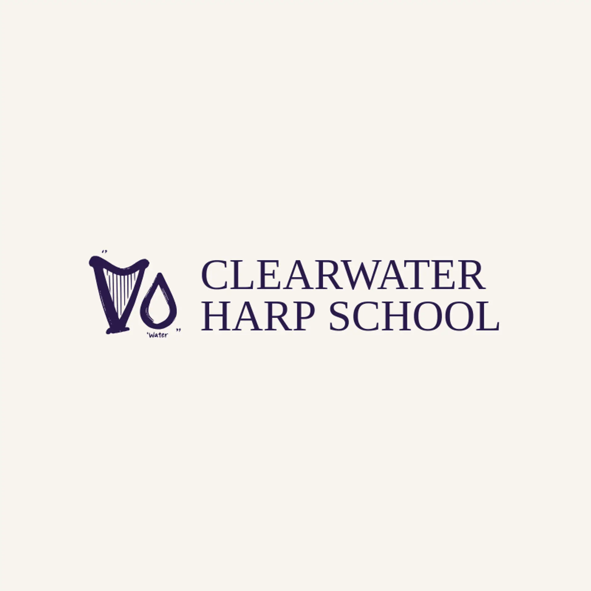 Clearwater Harp School logo for harp