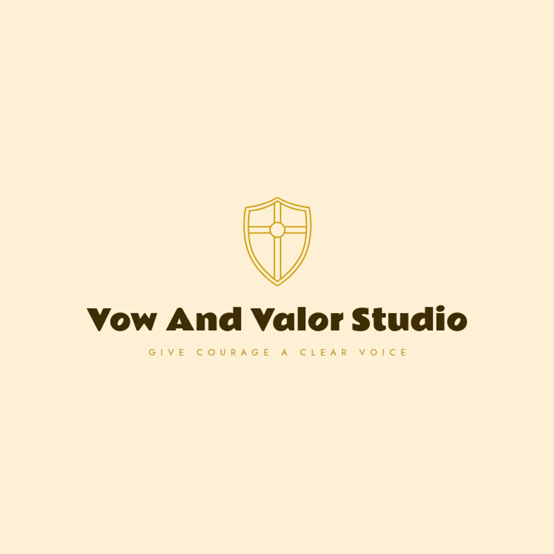 Vow and Valor Studio logo for crusader