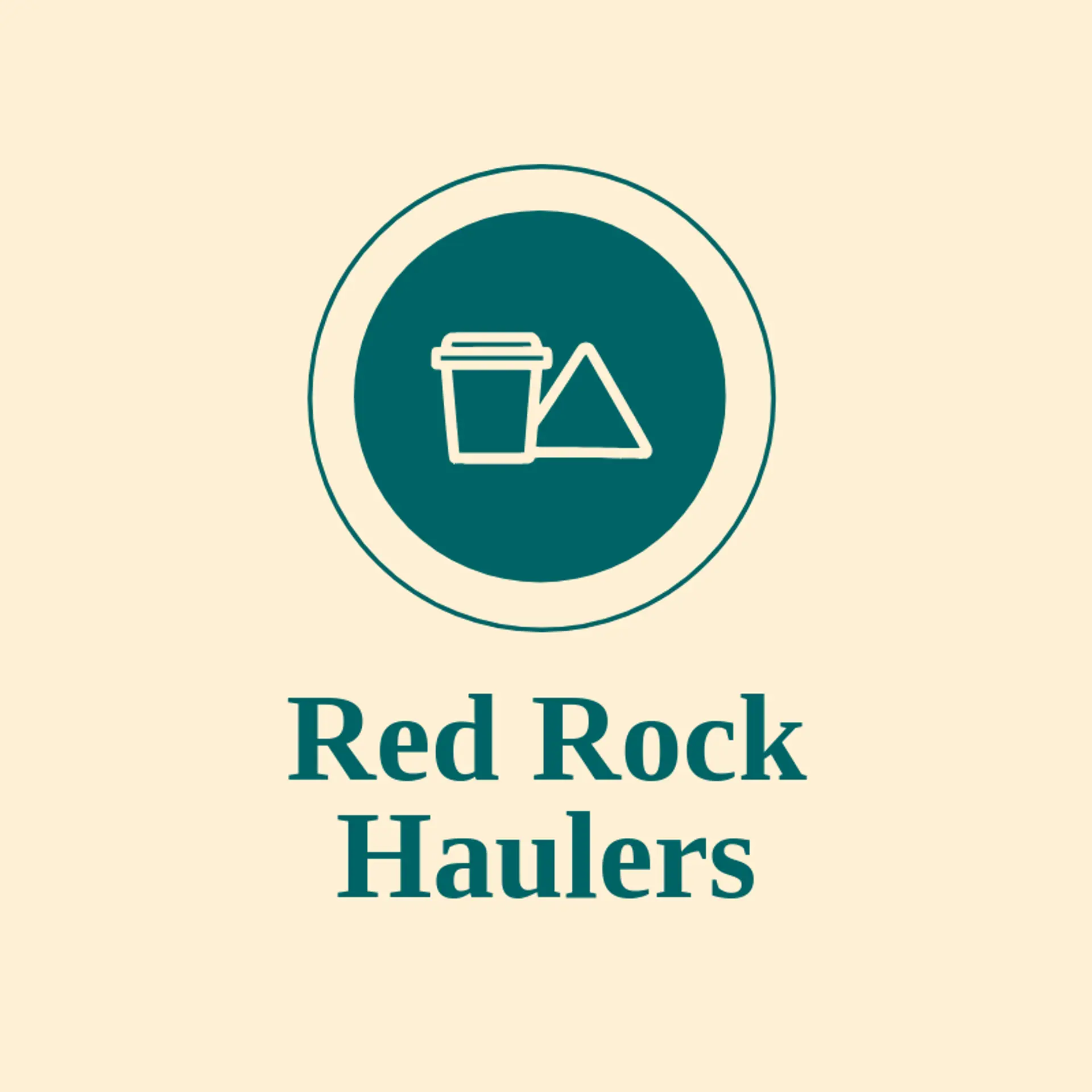 Red Rock Haulers logo for dumpster