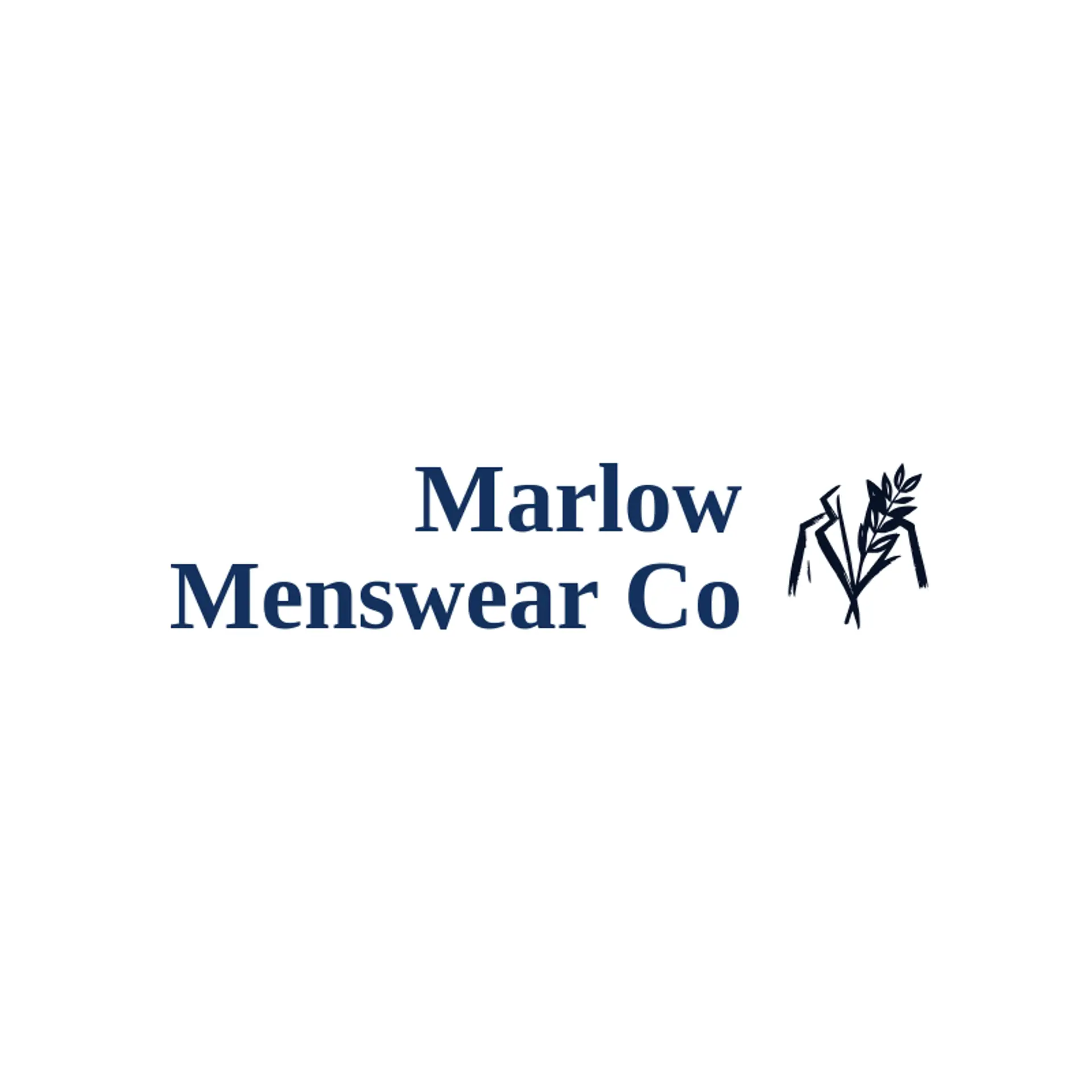 Marlow Menswear Co logo for mens fashion