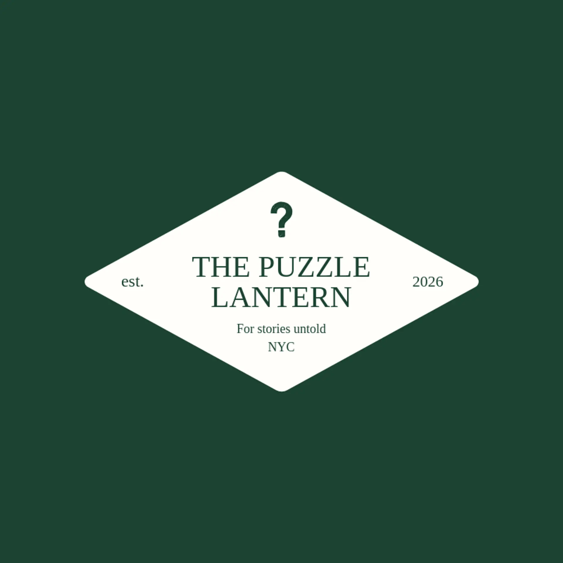 The Puzzle Lantern logo for mystery