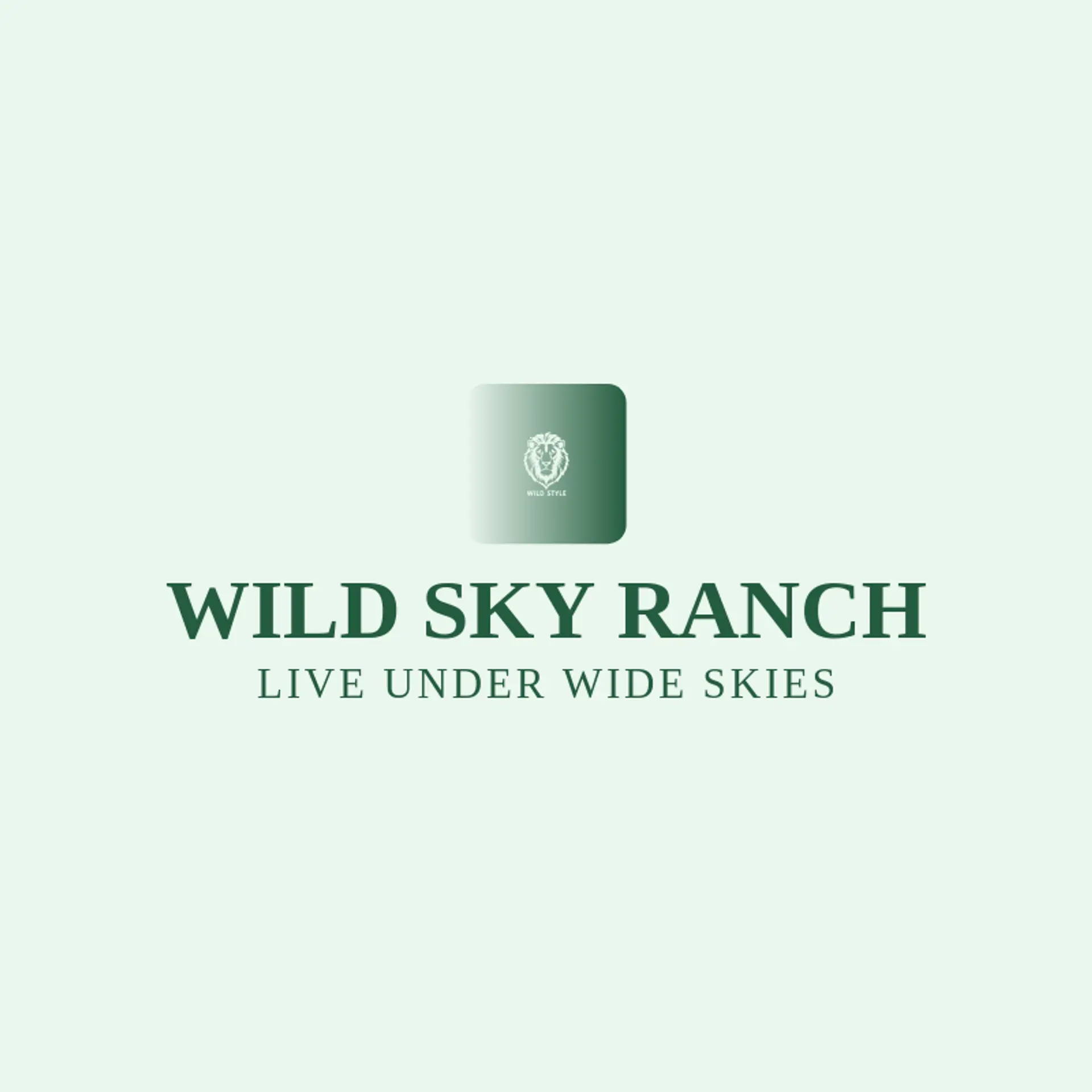 Wild Sky Ranch logo for wild