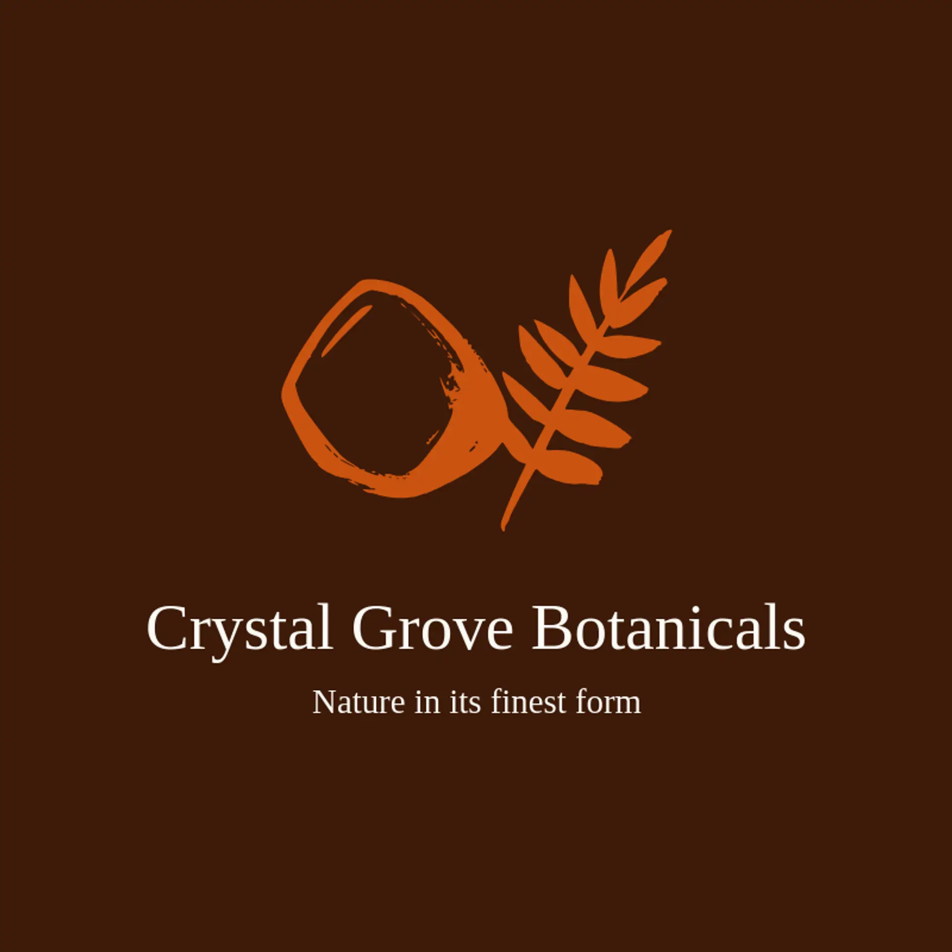Crystal Grove Botanicals logo for crystal