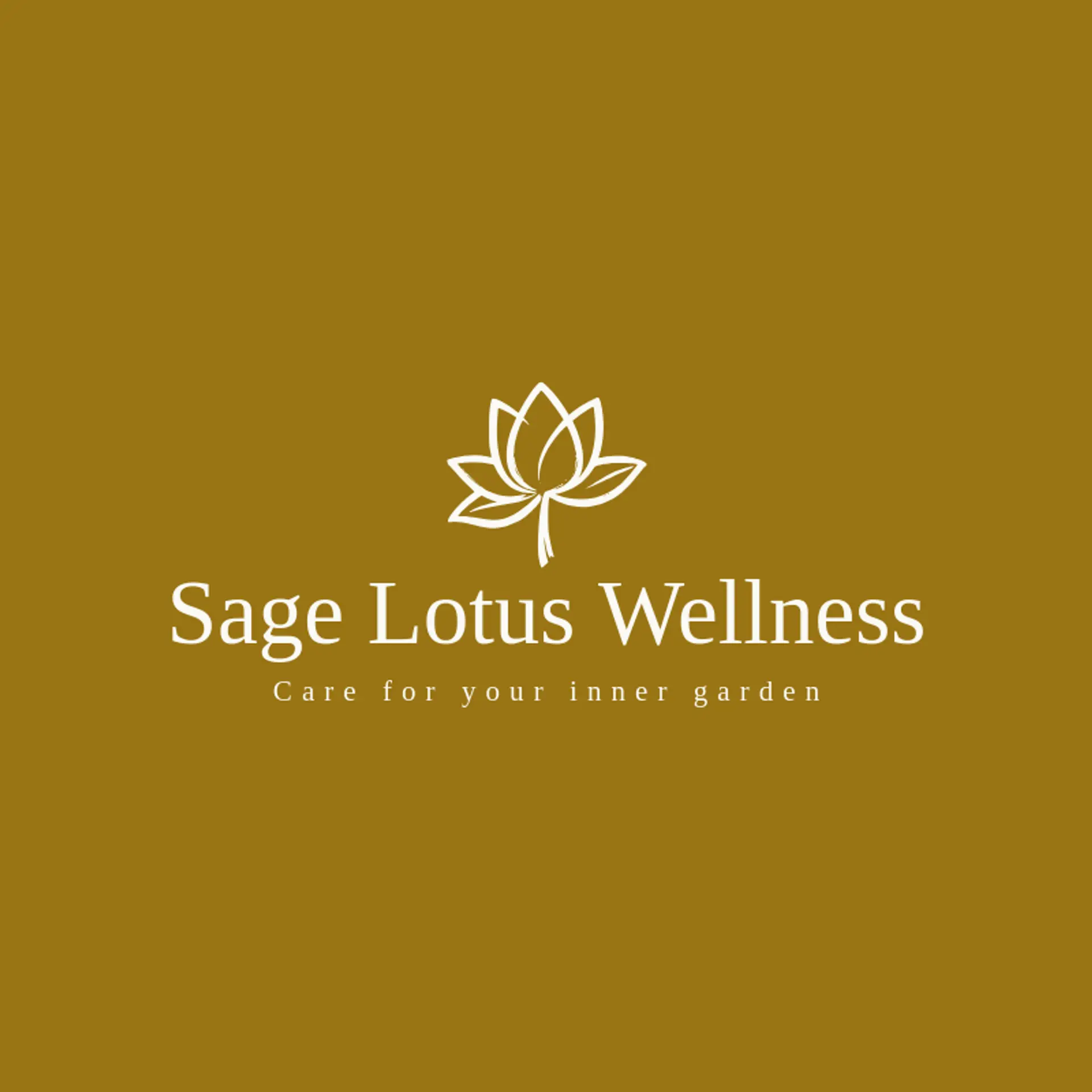 Sage Lotus Wellness logo for lotus flower