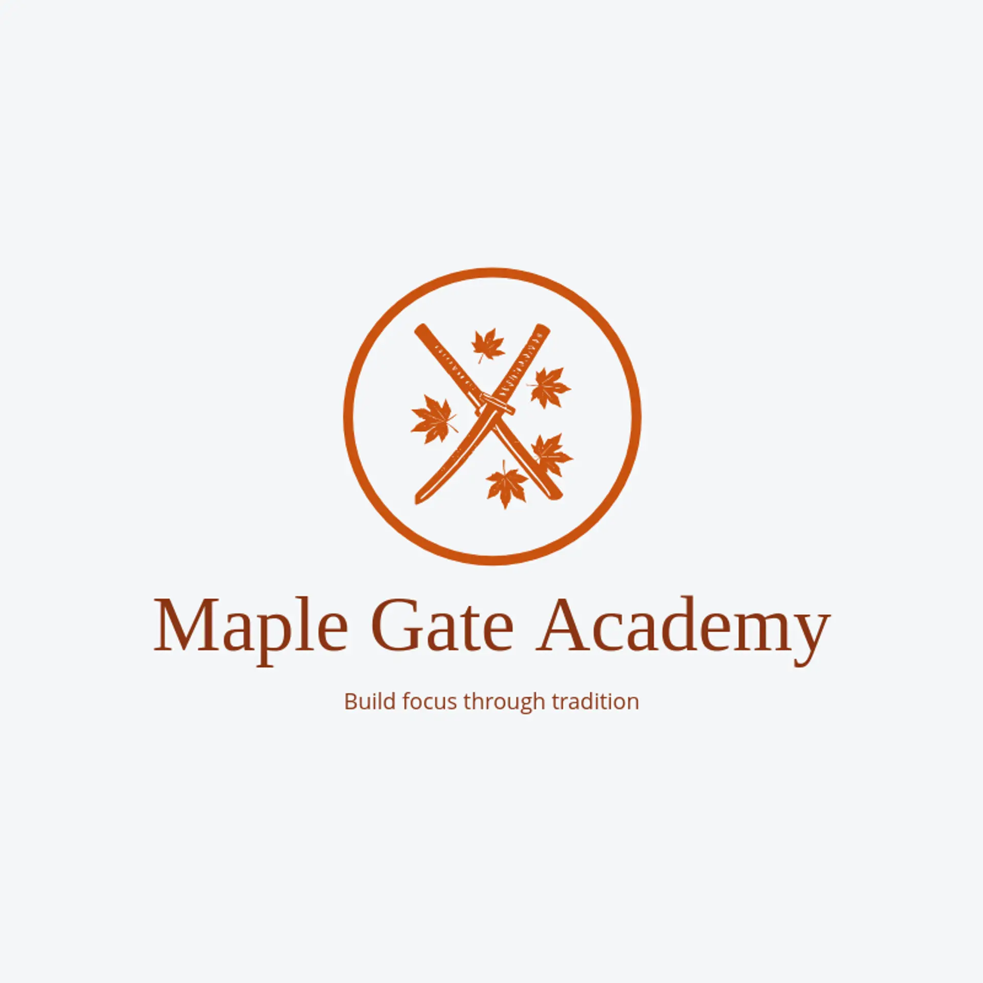 Maple Gate Academy logo for katana