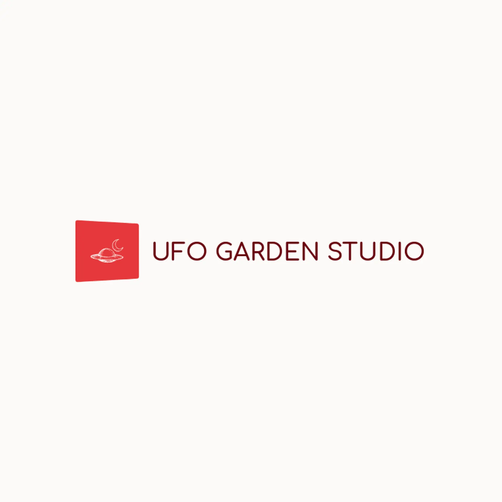 UFO Garden Studio logo for alien