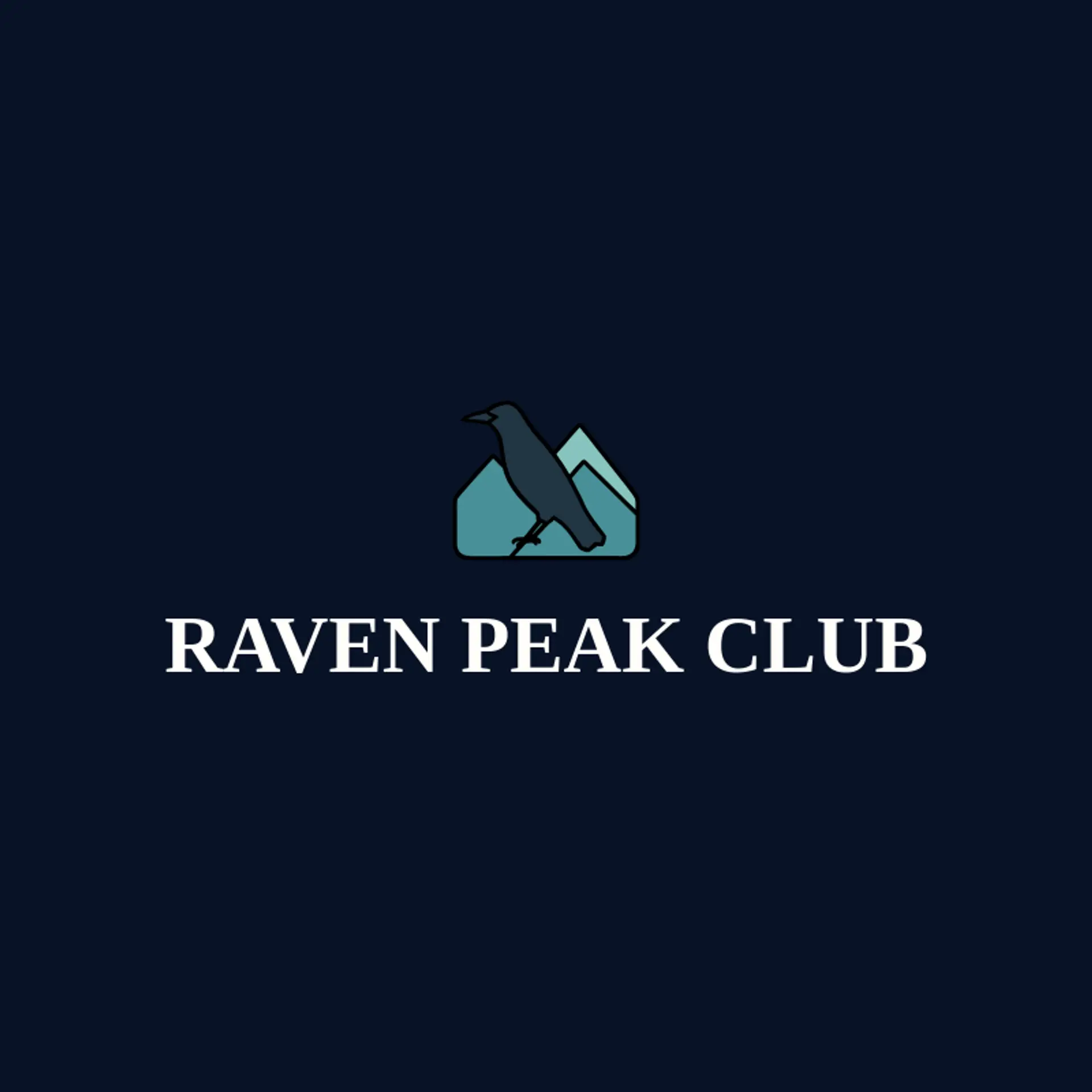 Raven Peak Club logo for raven