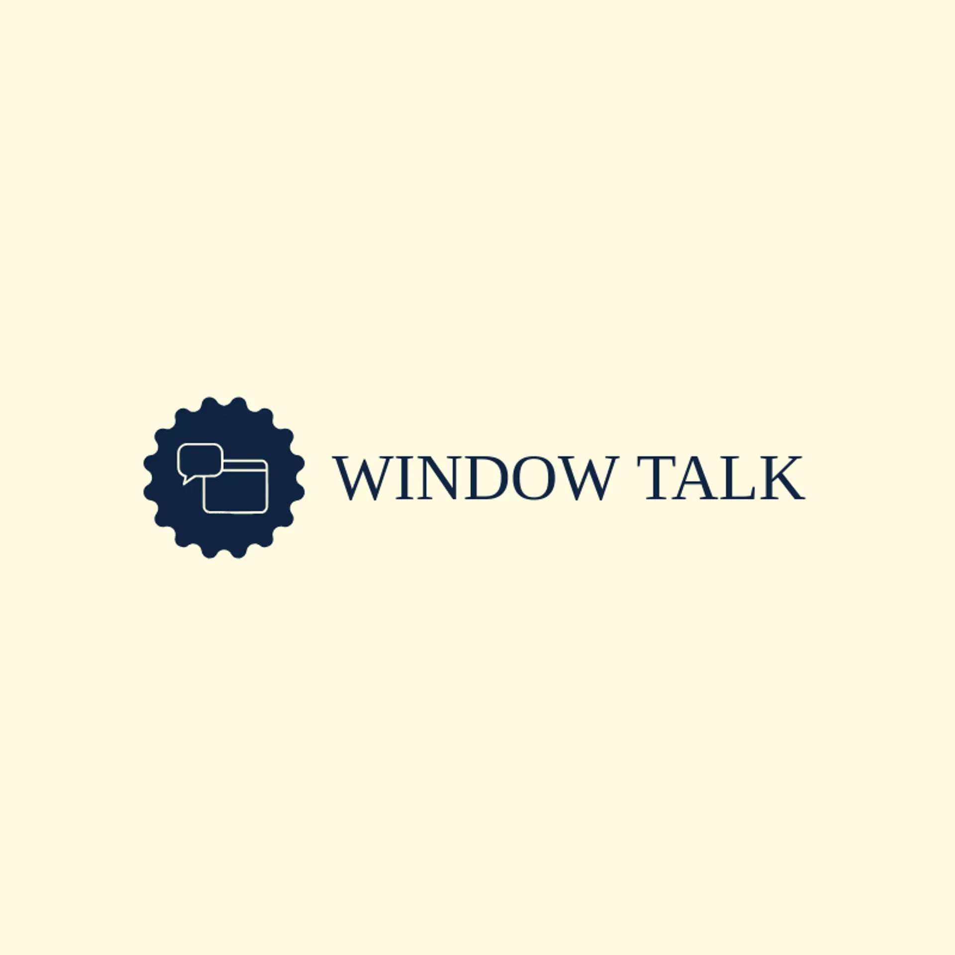 Window Talk logo for message