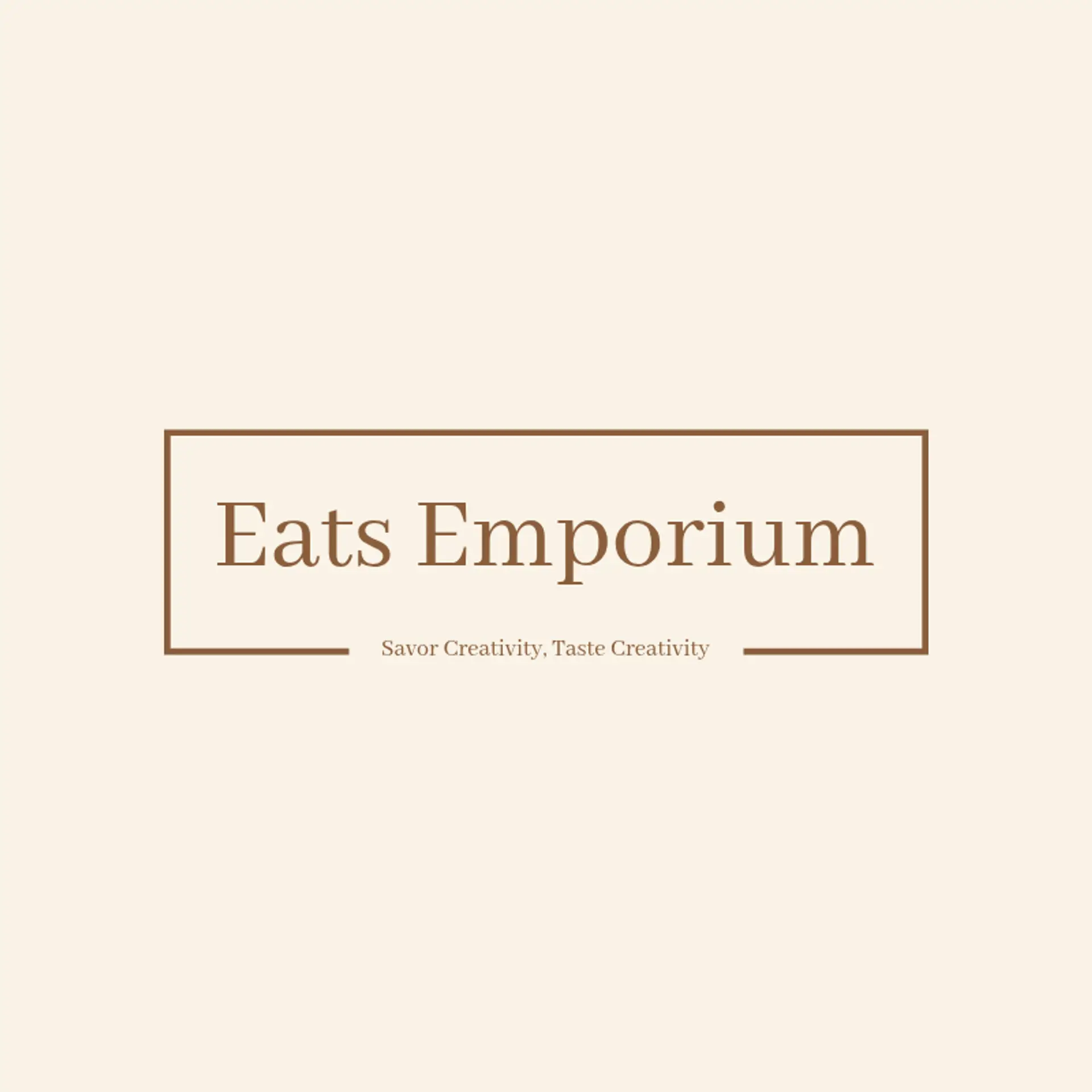 Eats Emporium logo for creative restaurant