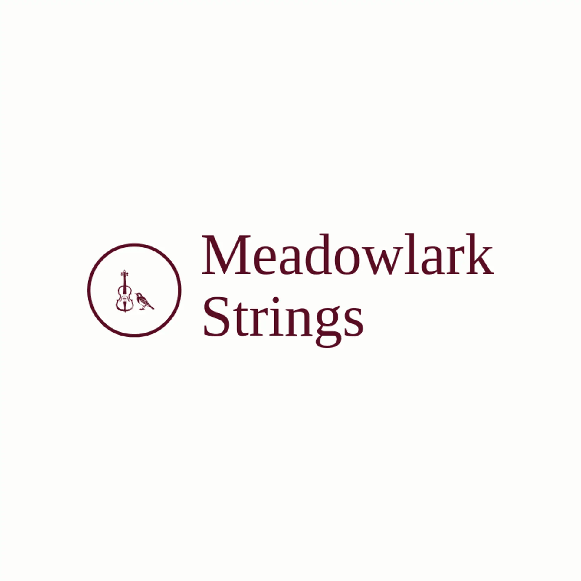 Meadowlark Strings logo for violin