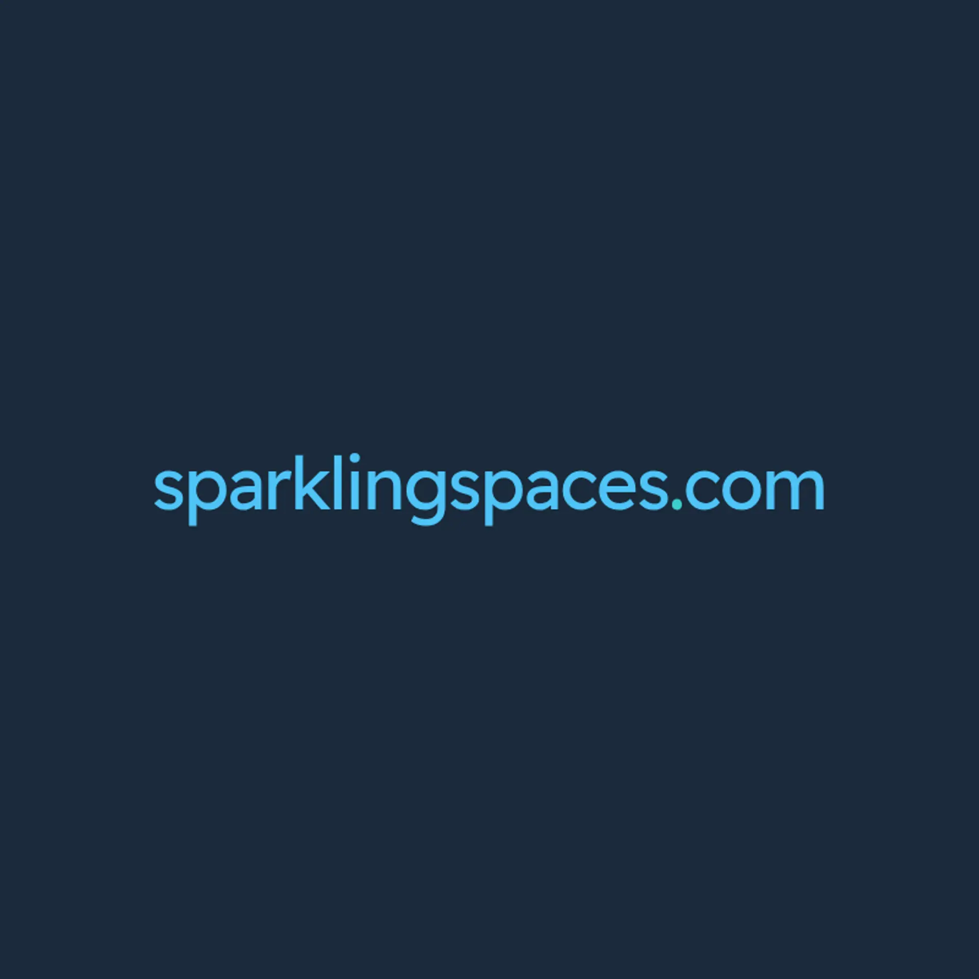 Sparkling Spaces logo for cleaning services