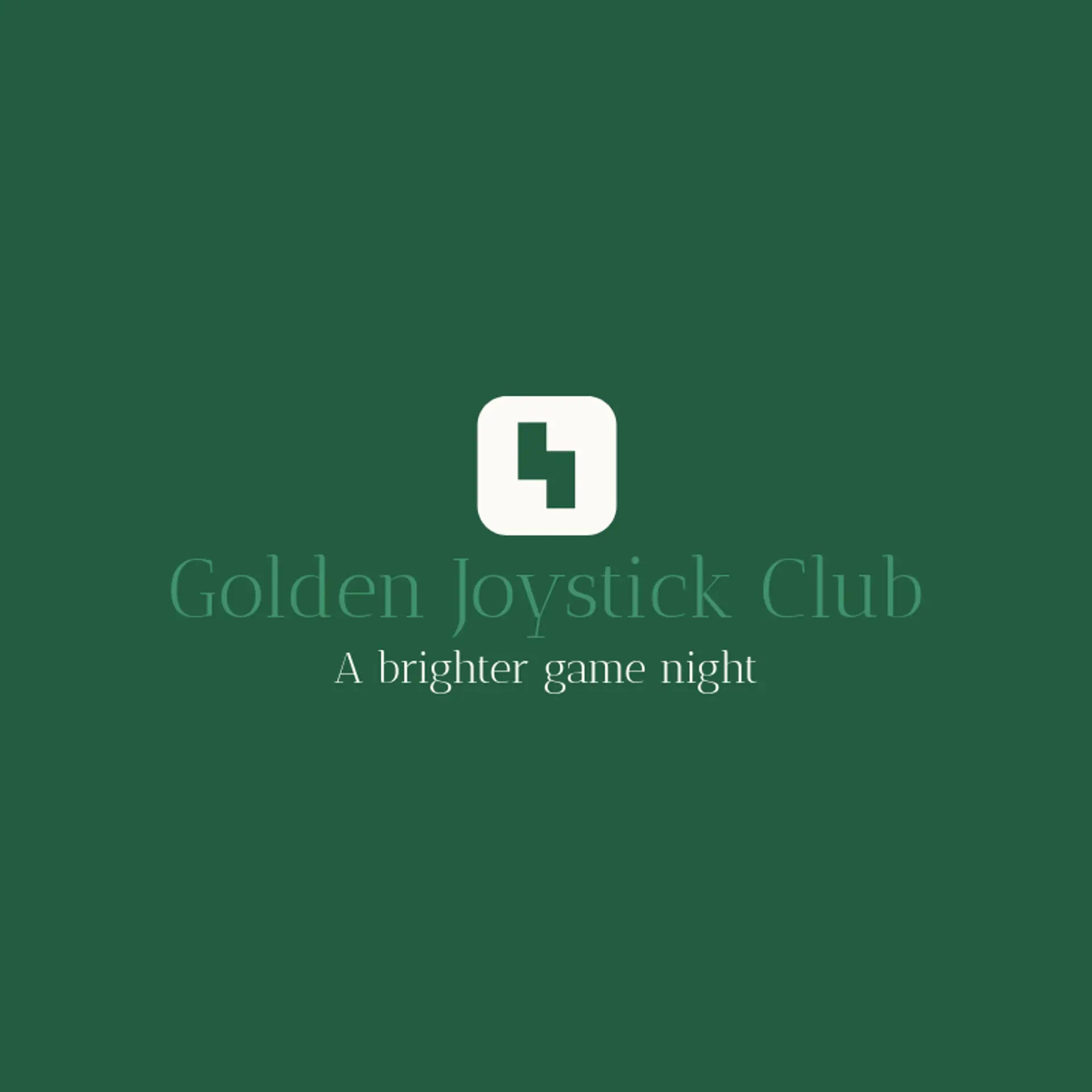 Golden Joystick Club logo for arcade