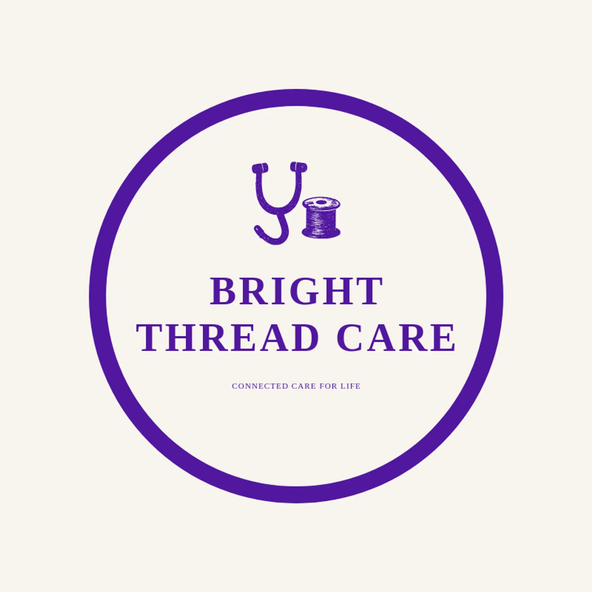 Bright Thread Care logo for stethoscope