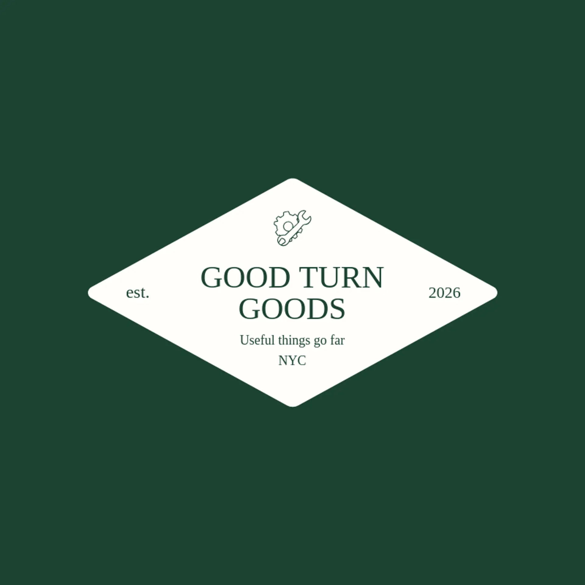 Good Turn Goods logo for gear