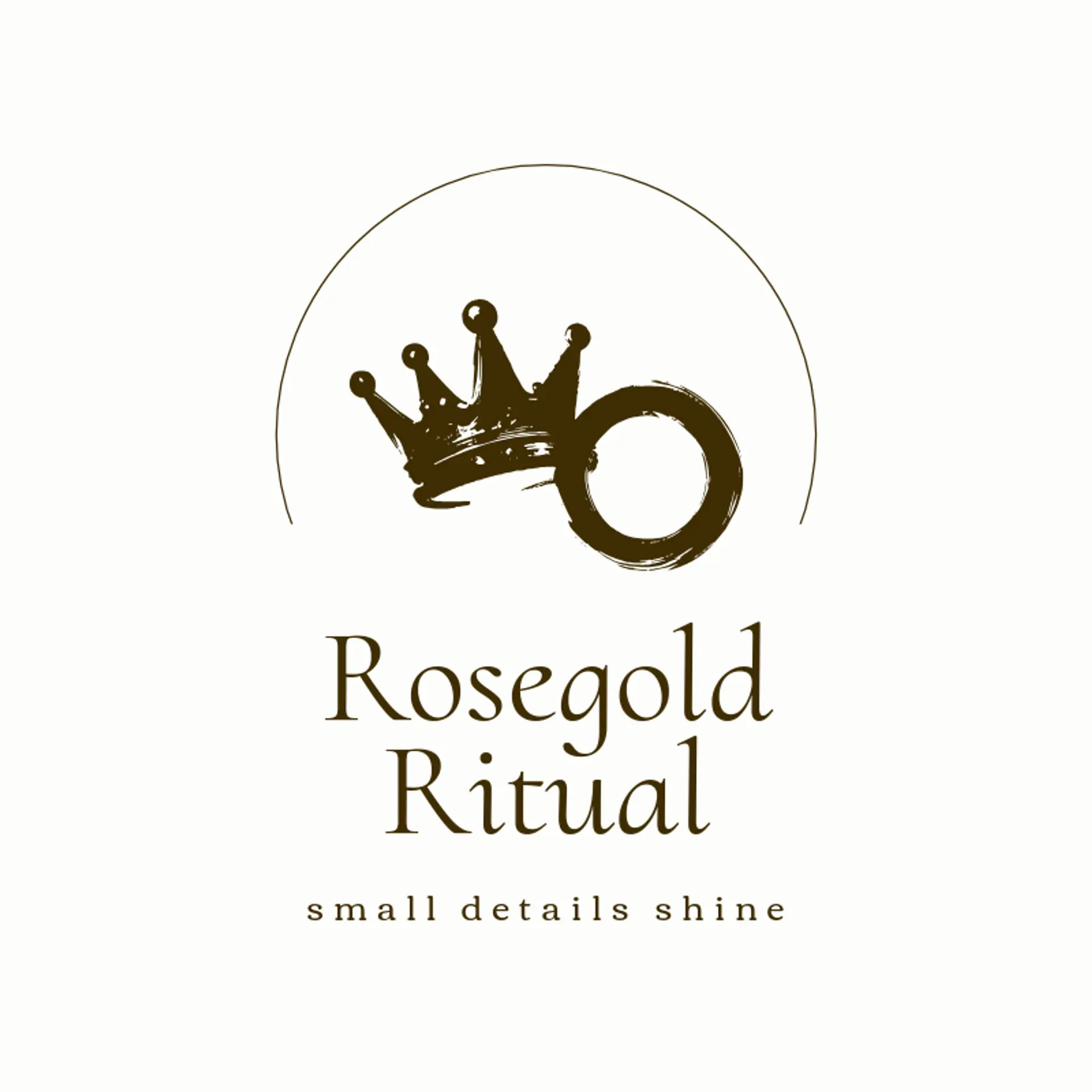 Rosegold Ritual logo for ring