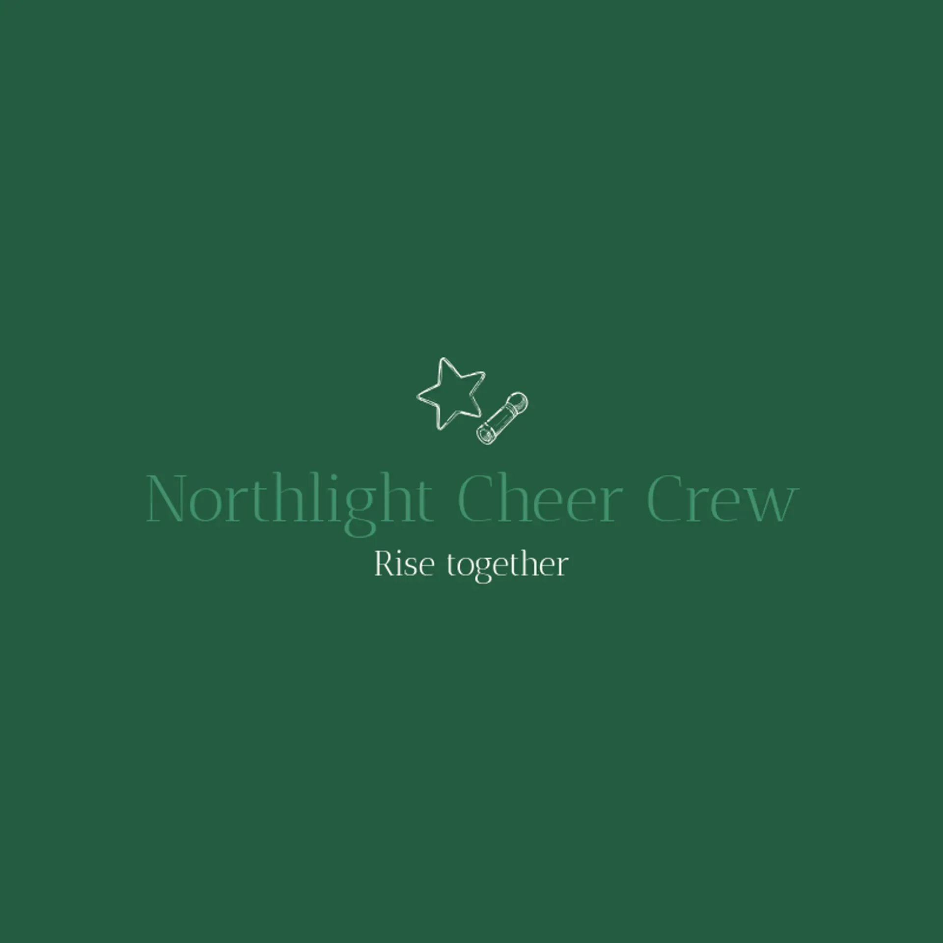 Northlight Cheer Crew logo for cheerleading