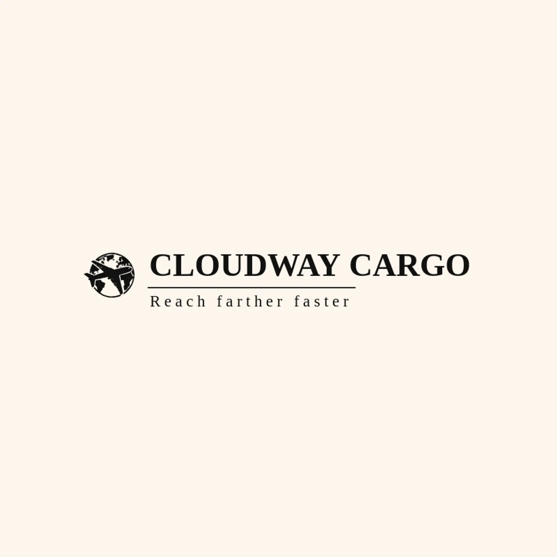 Cloudway Cargo logo for logistics