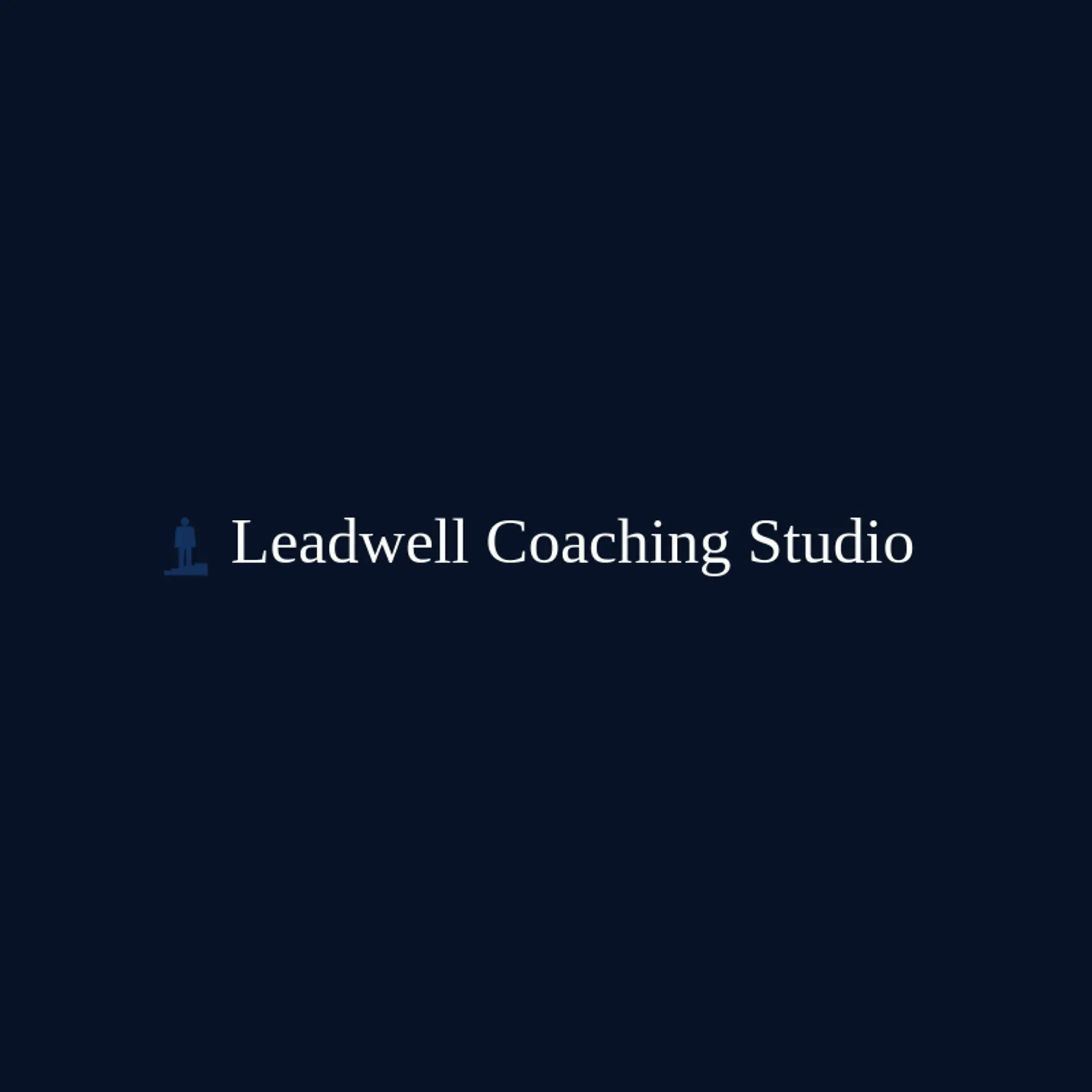 Leadwell Coaching Studio logo for leader