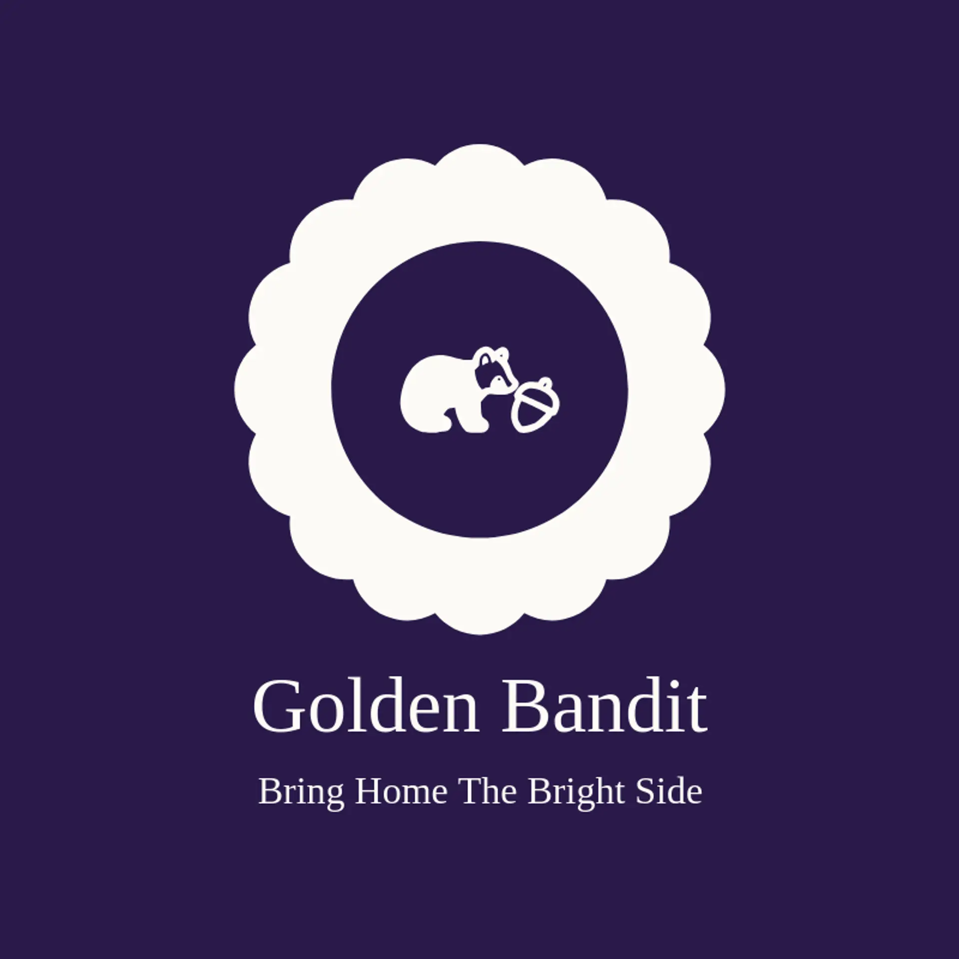 Golden Bandit logo for raccoon