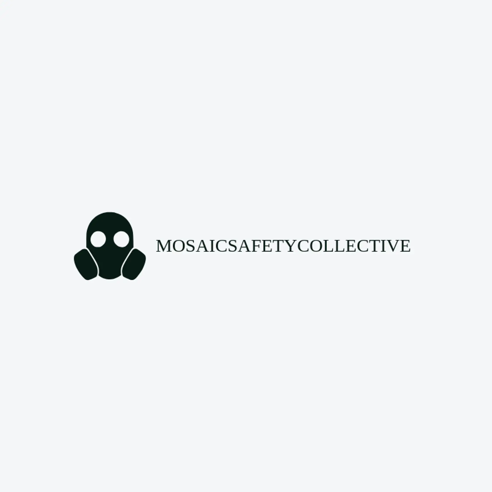 Mosaic Safety Collective logo for gas mask