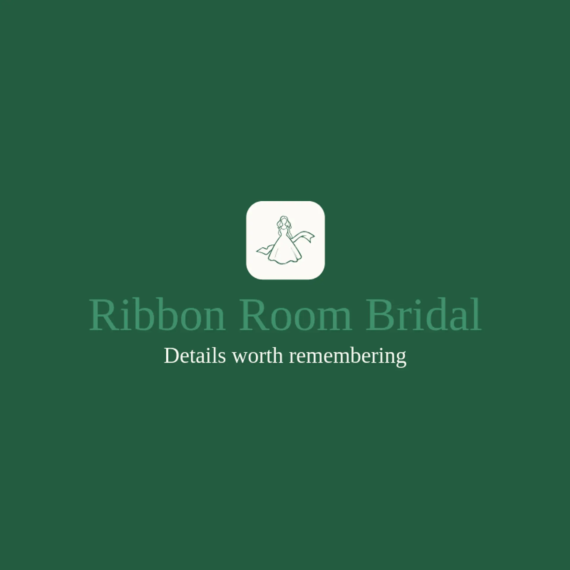 Ribbon Room Bridal logo for bride