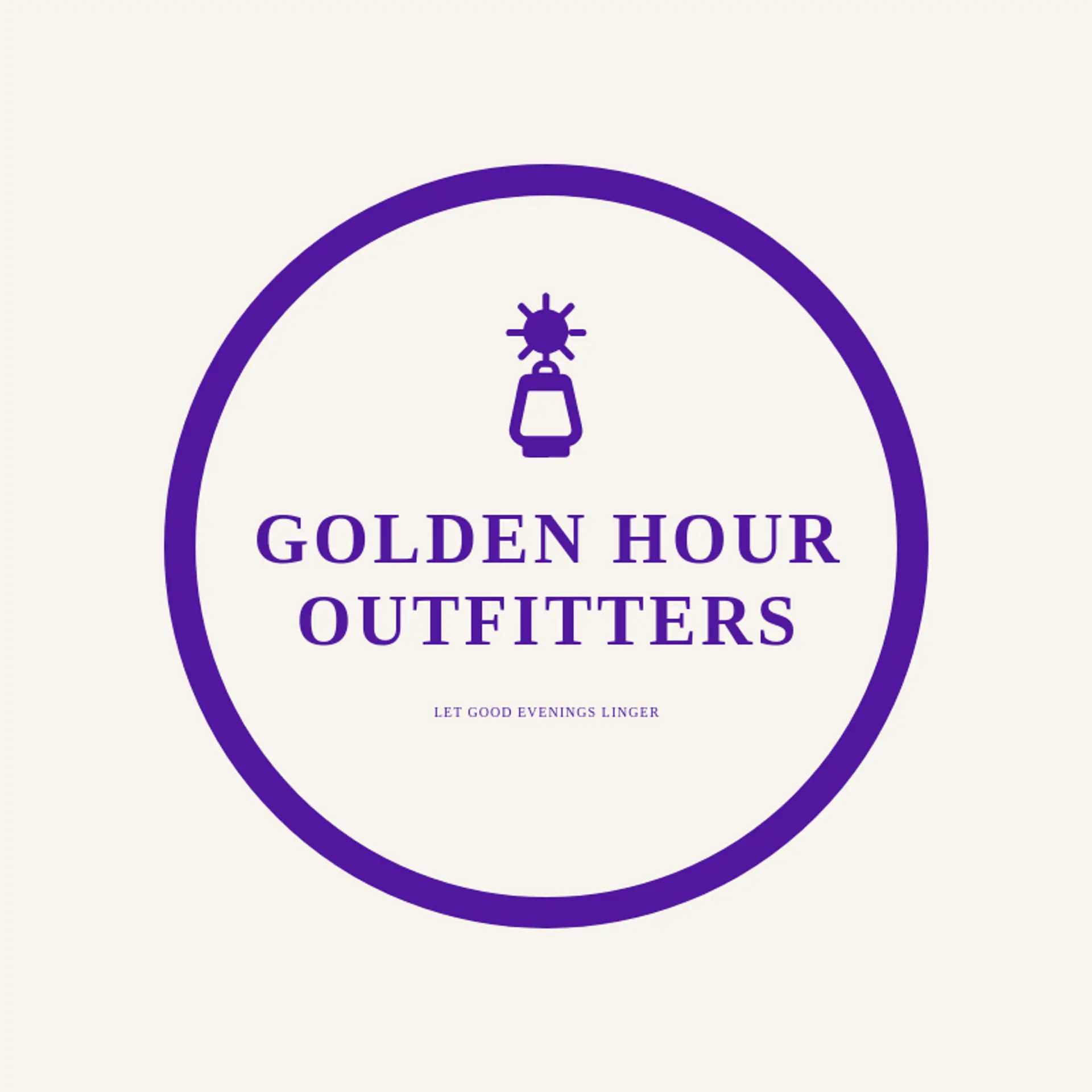 Golden Hour Outfitters logo for lantern