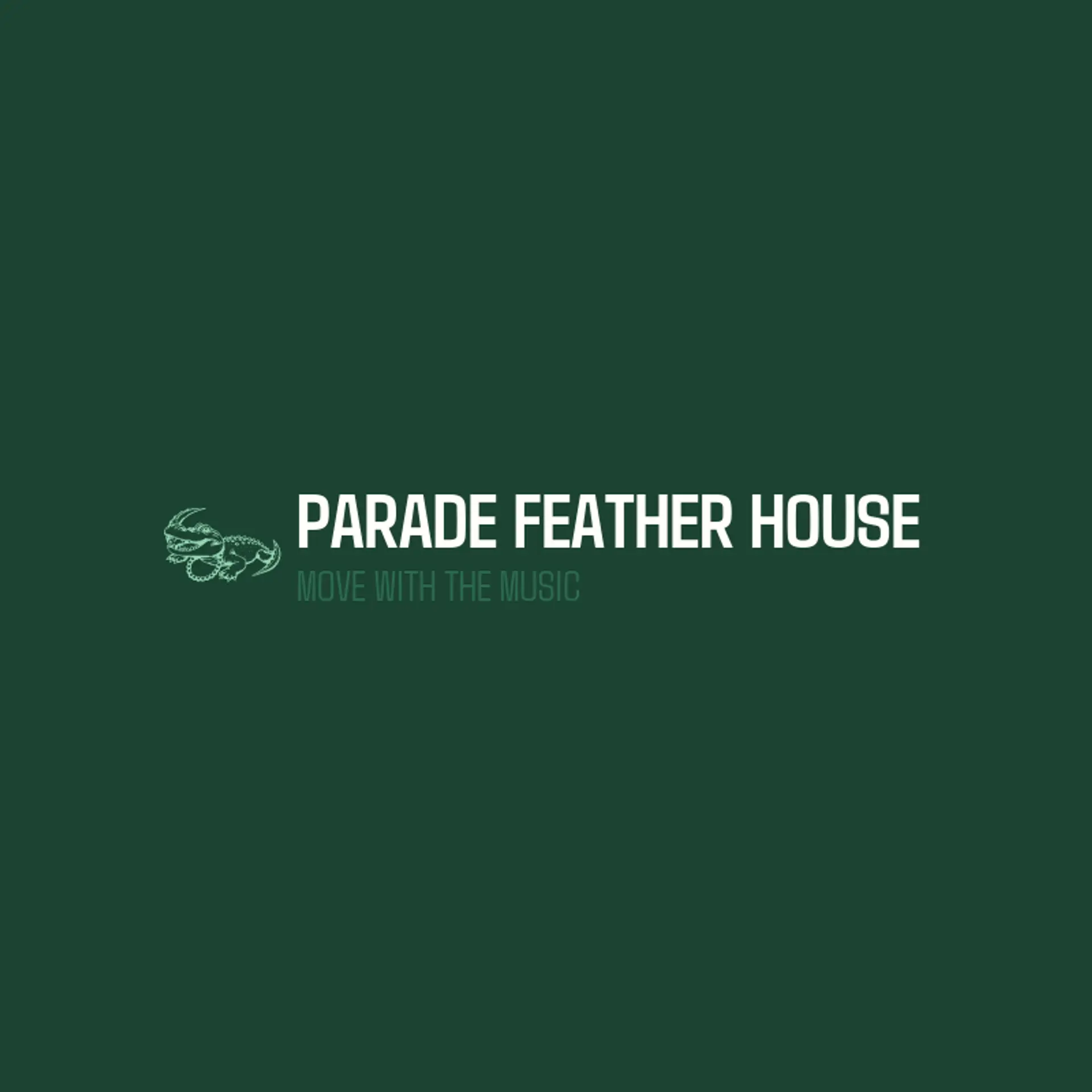 Parade Feather House logo for mardi gras