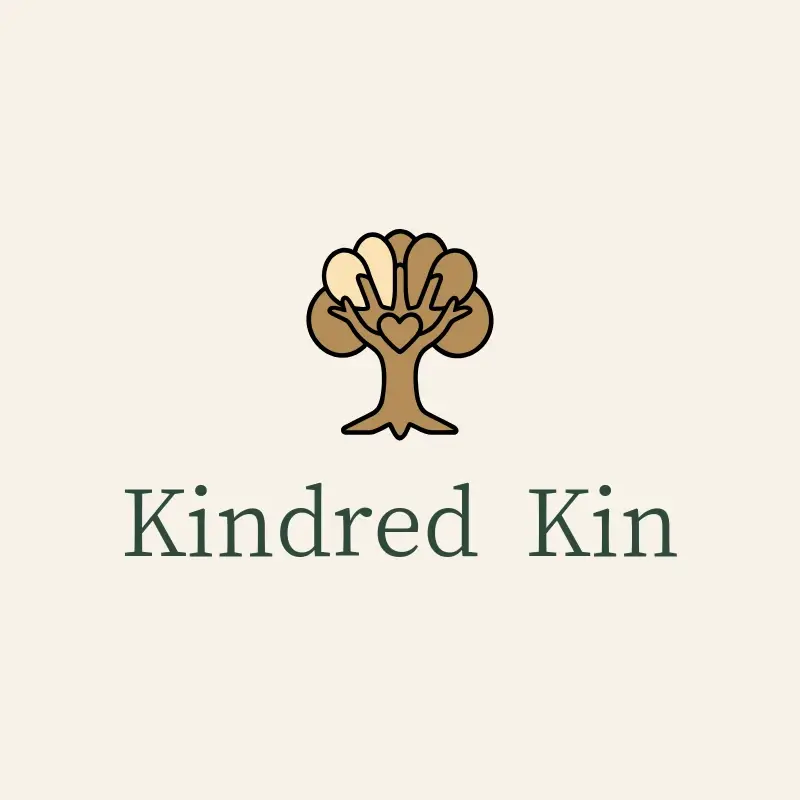 The group name Kindred Kin as a branded logo with a color icon