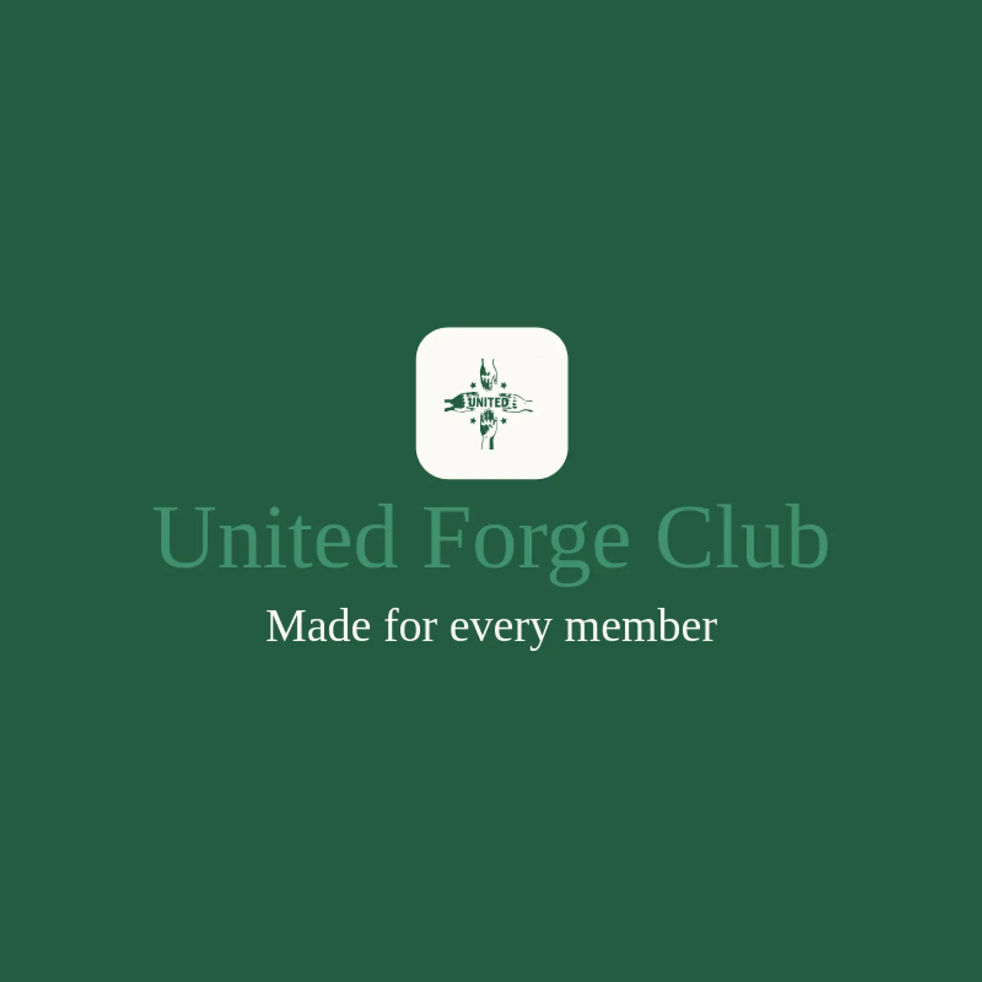 United Forge Club logo for united