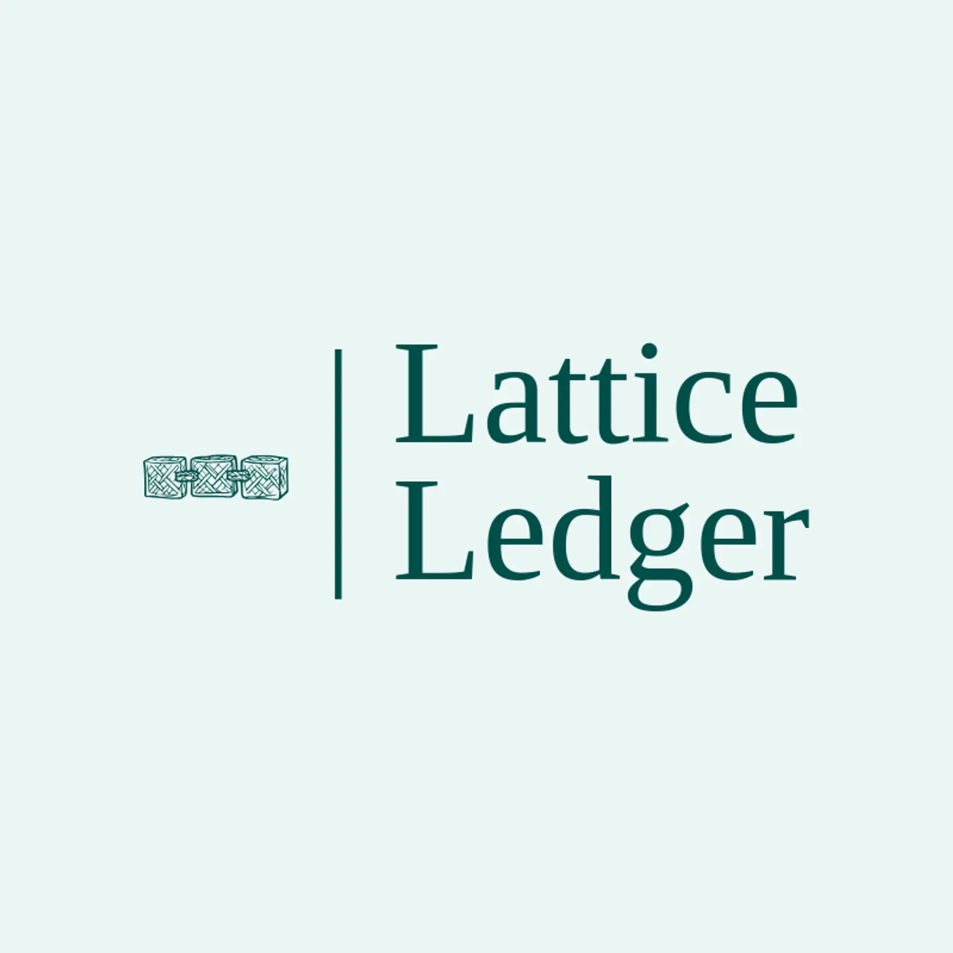 Lattice Ledger logo for blockchain