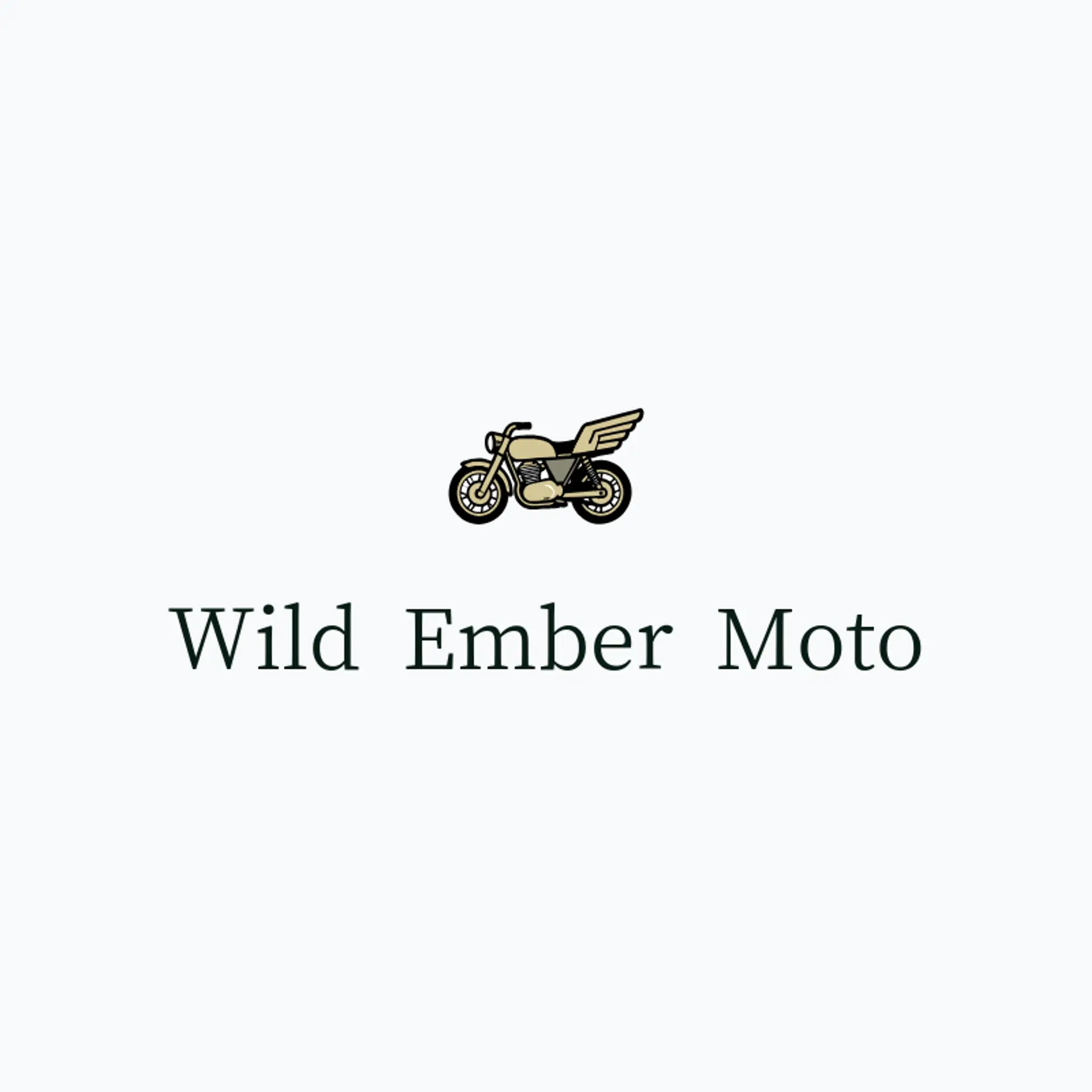 Wild Ember Moto logo for motorcycle