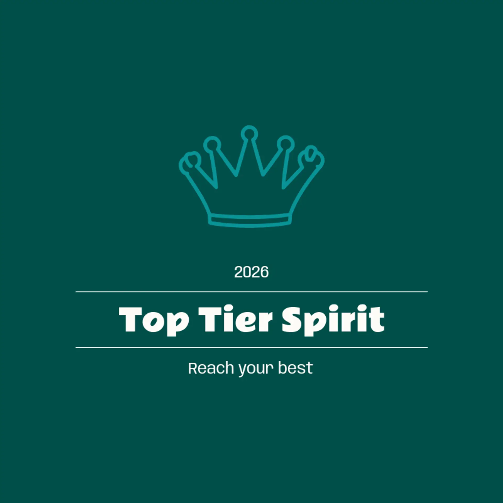 Top Tier Spirit logo for cheerleading