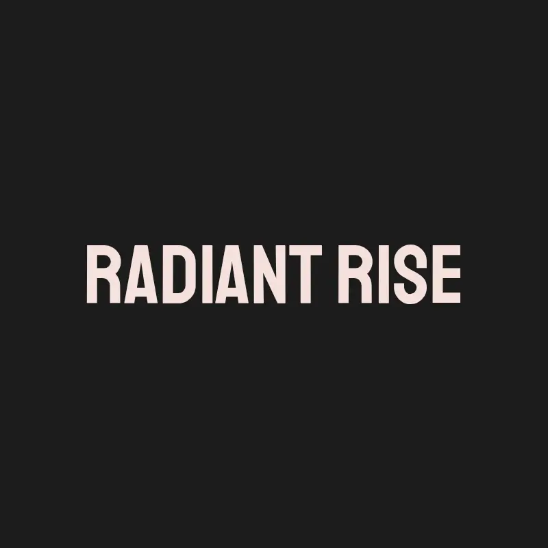 Radiant Rise logo for beauty salon